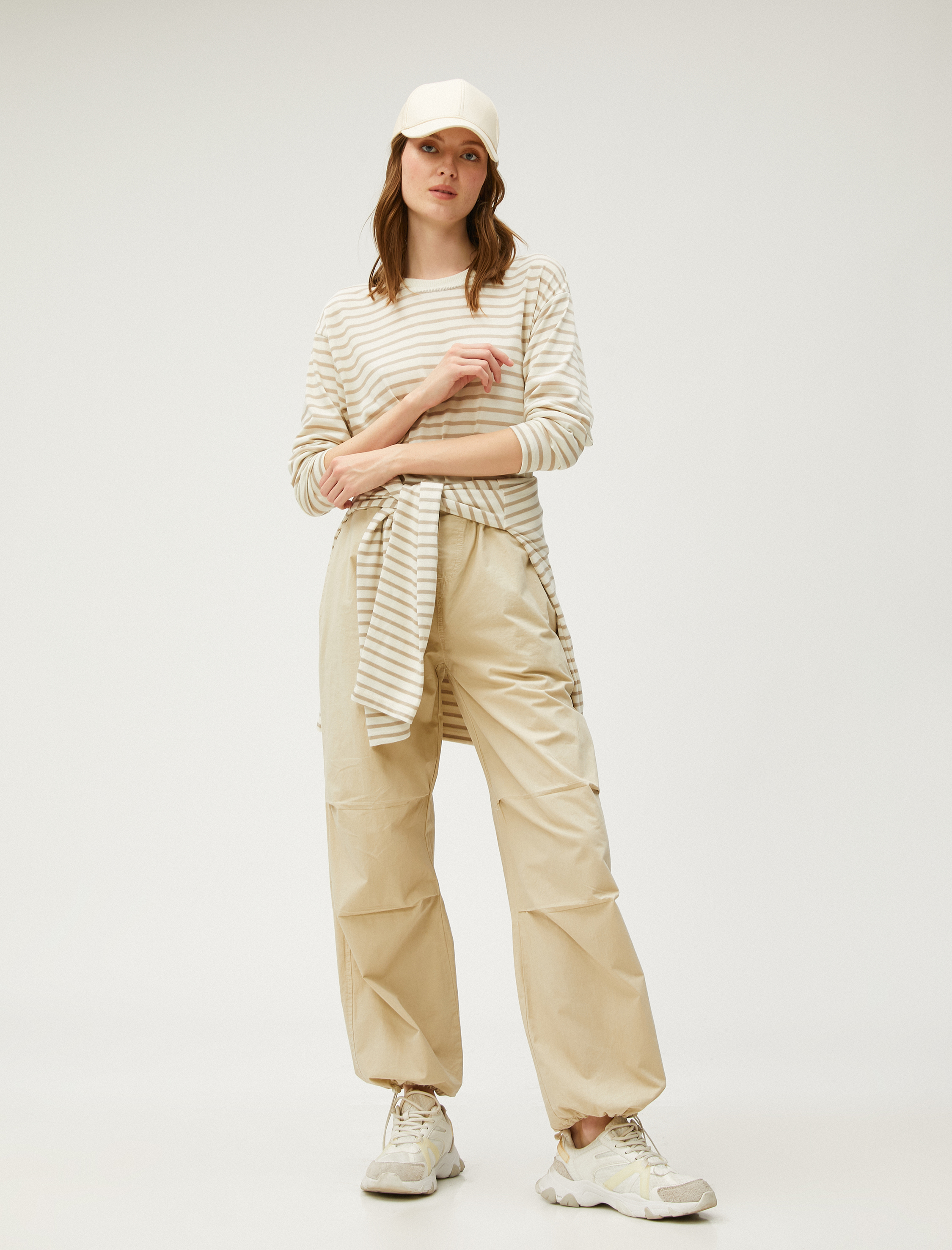   Basic Uzun Kollu Tişört Bisiklet Yaka