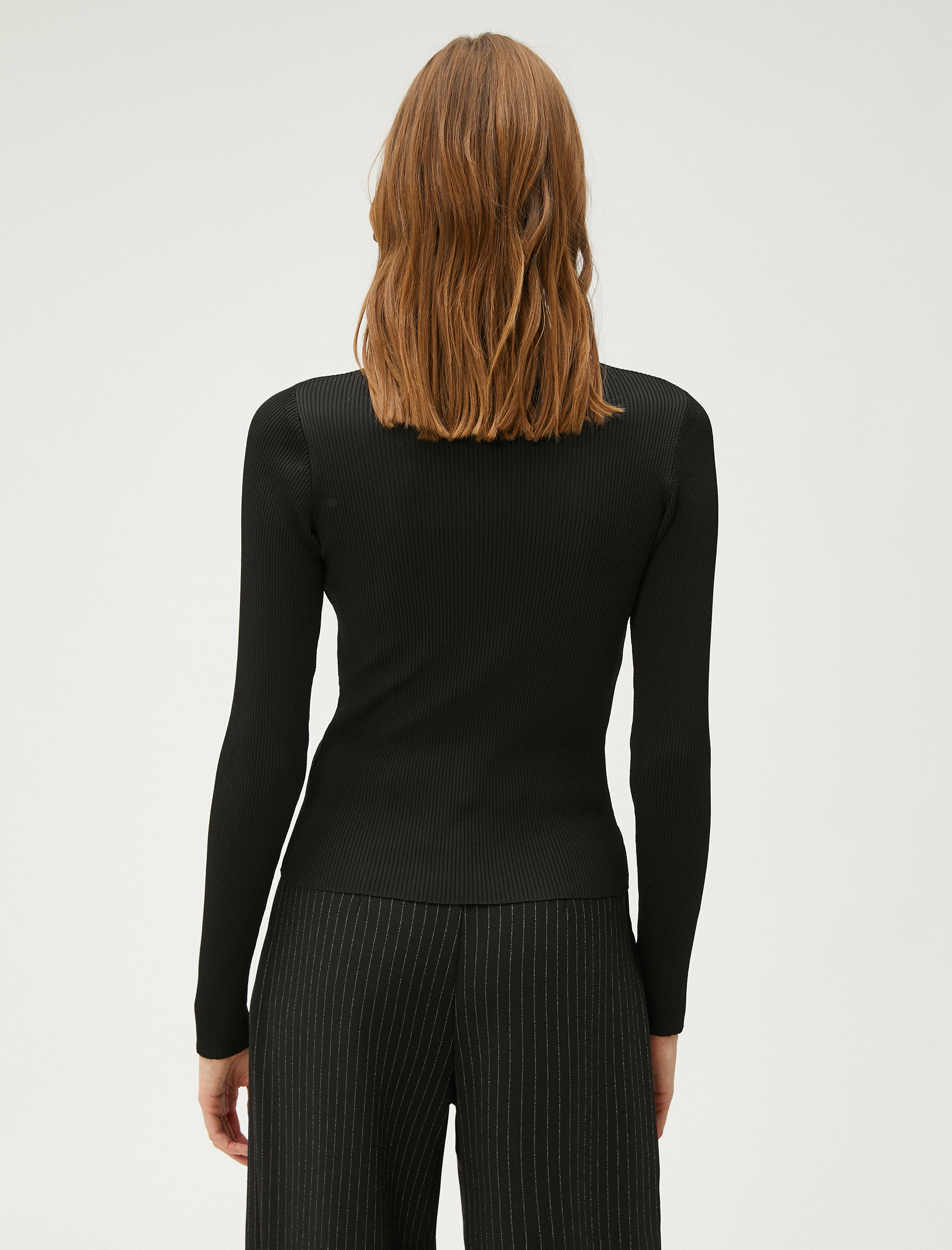   Balıkçı Yaka Kazak Dar Kesim