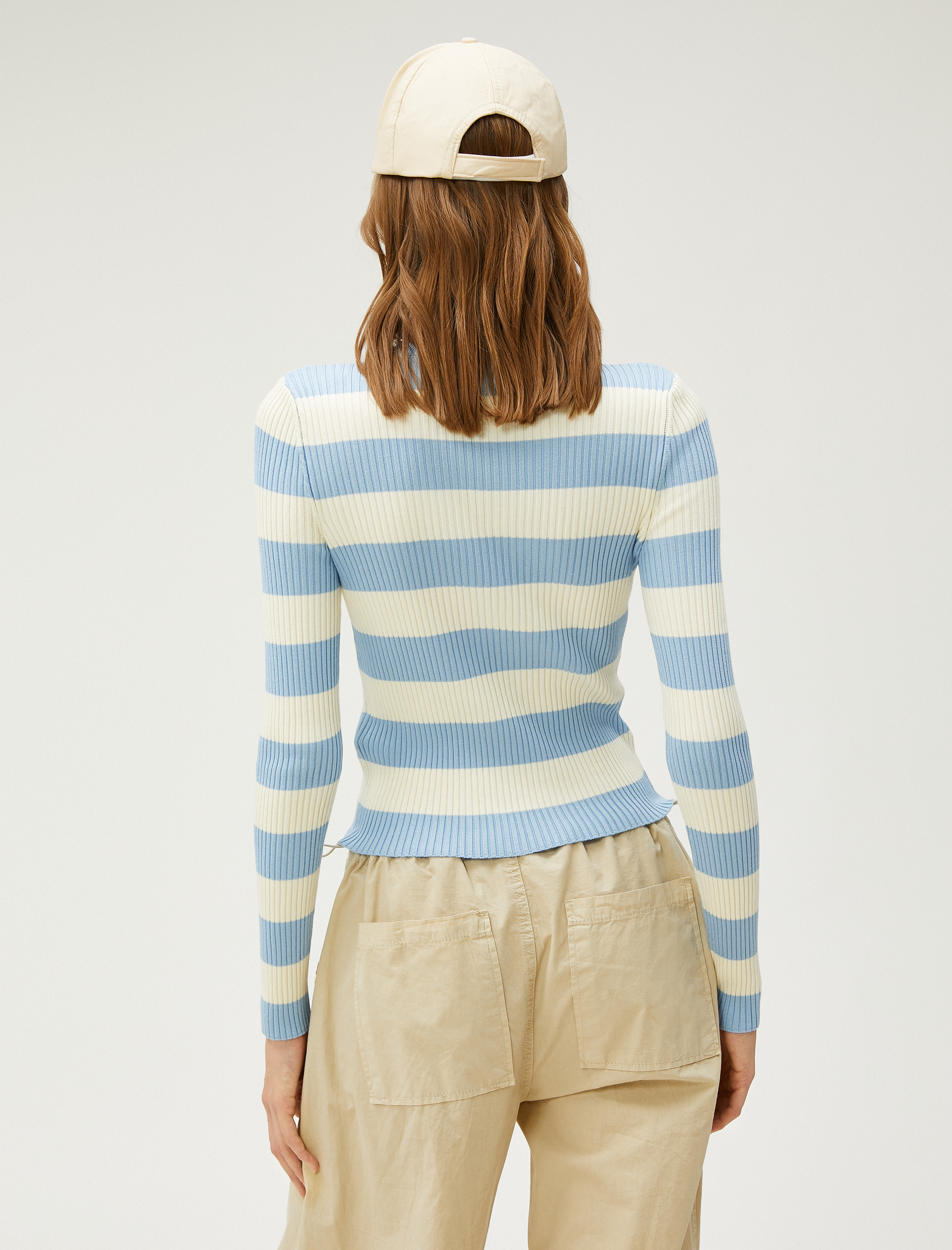   Bisiklet Yaka Triko Kazak Dar Kesim