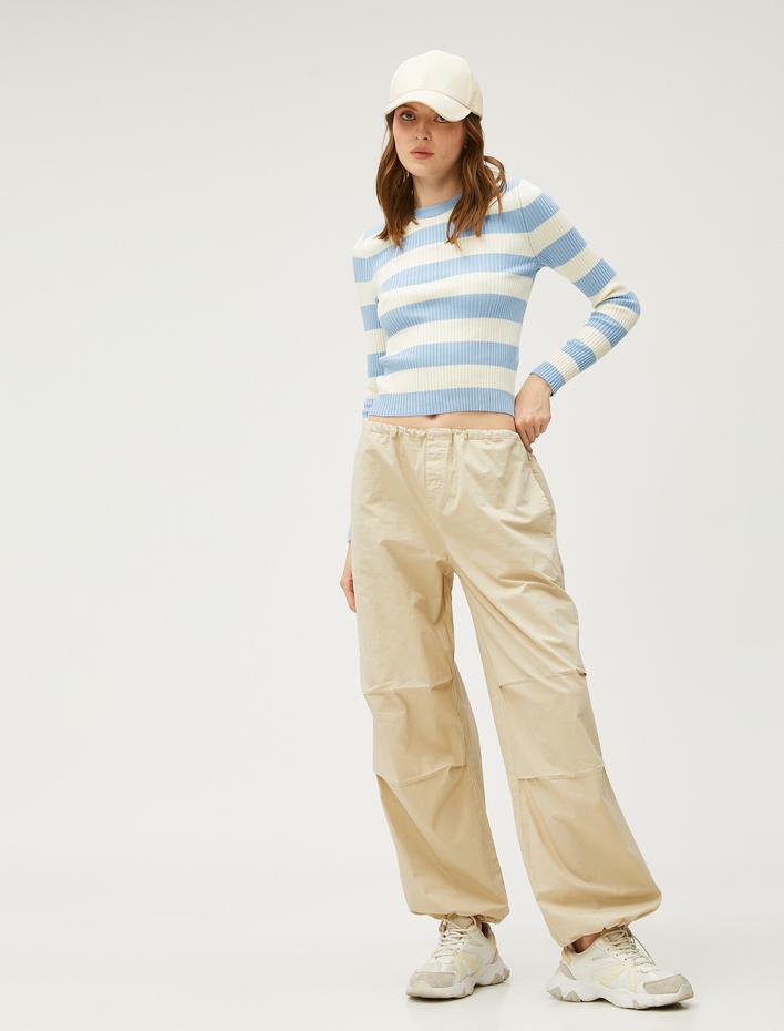  Bisiklet Yaka Triko Kazak Dar Kesim