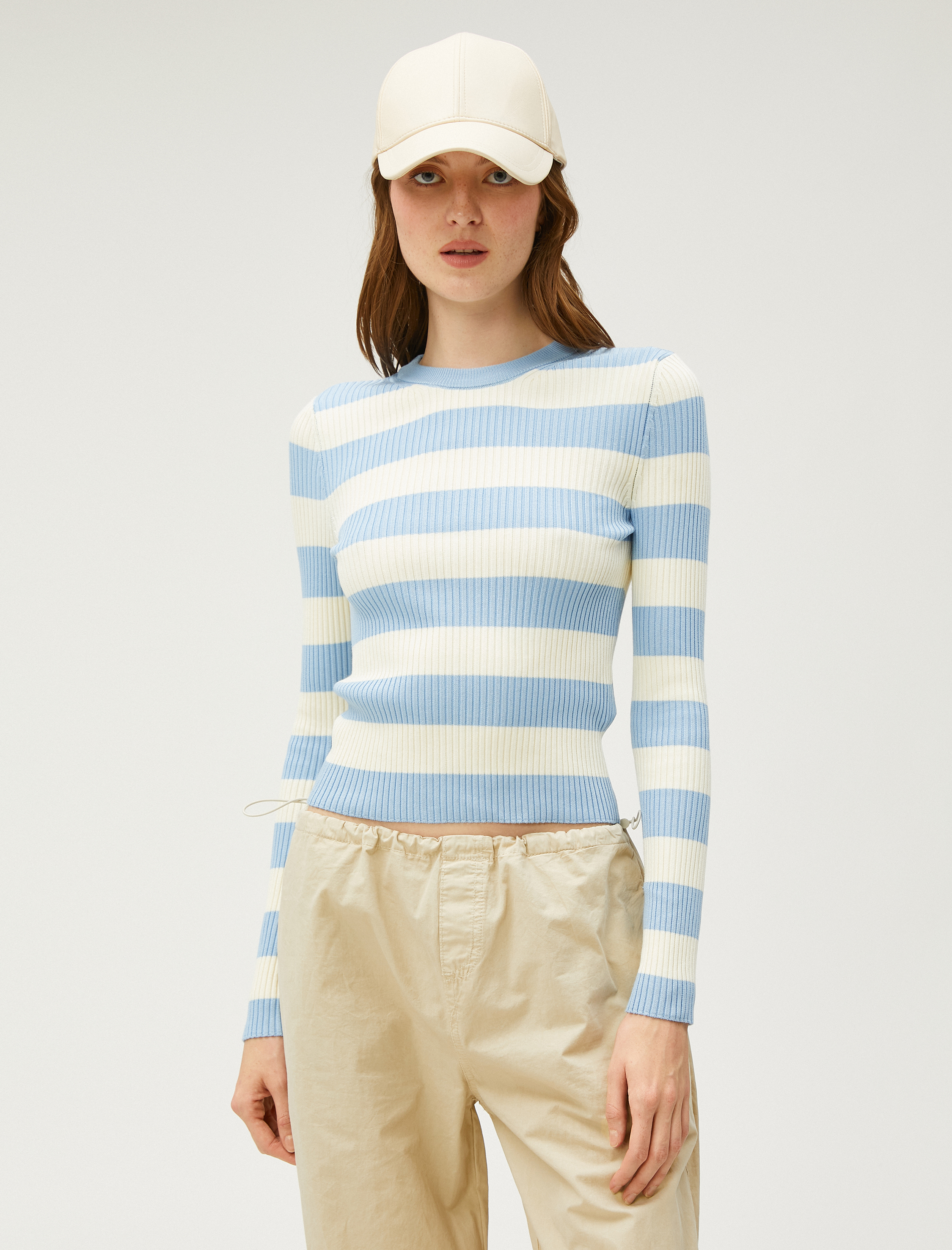   Bisiklet Yaka Triko Kazak Dar Kesim