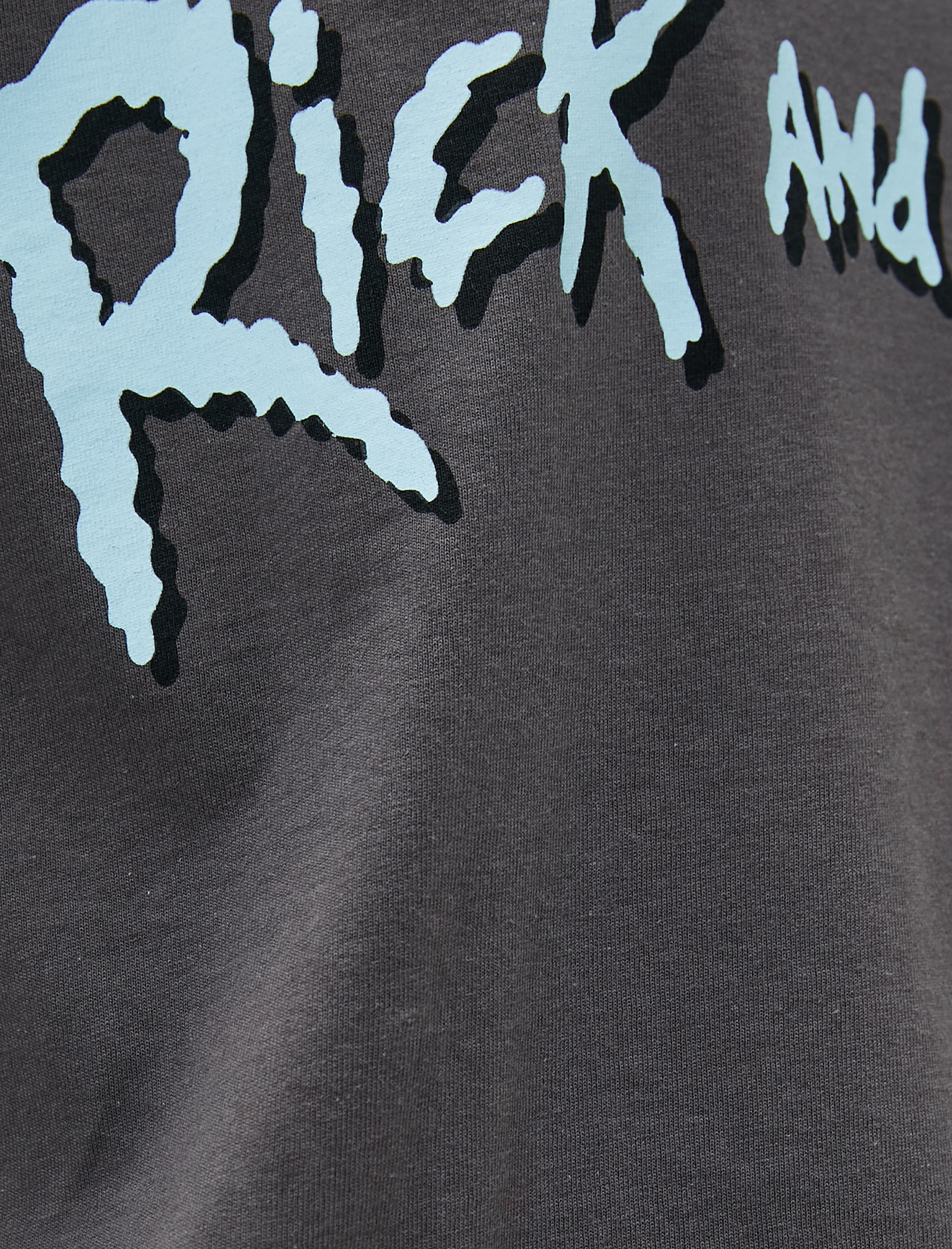   Rick and Morty Tişört Sırt Baskılı Lisanslı Pamuklu Kısa Kollu