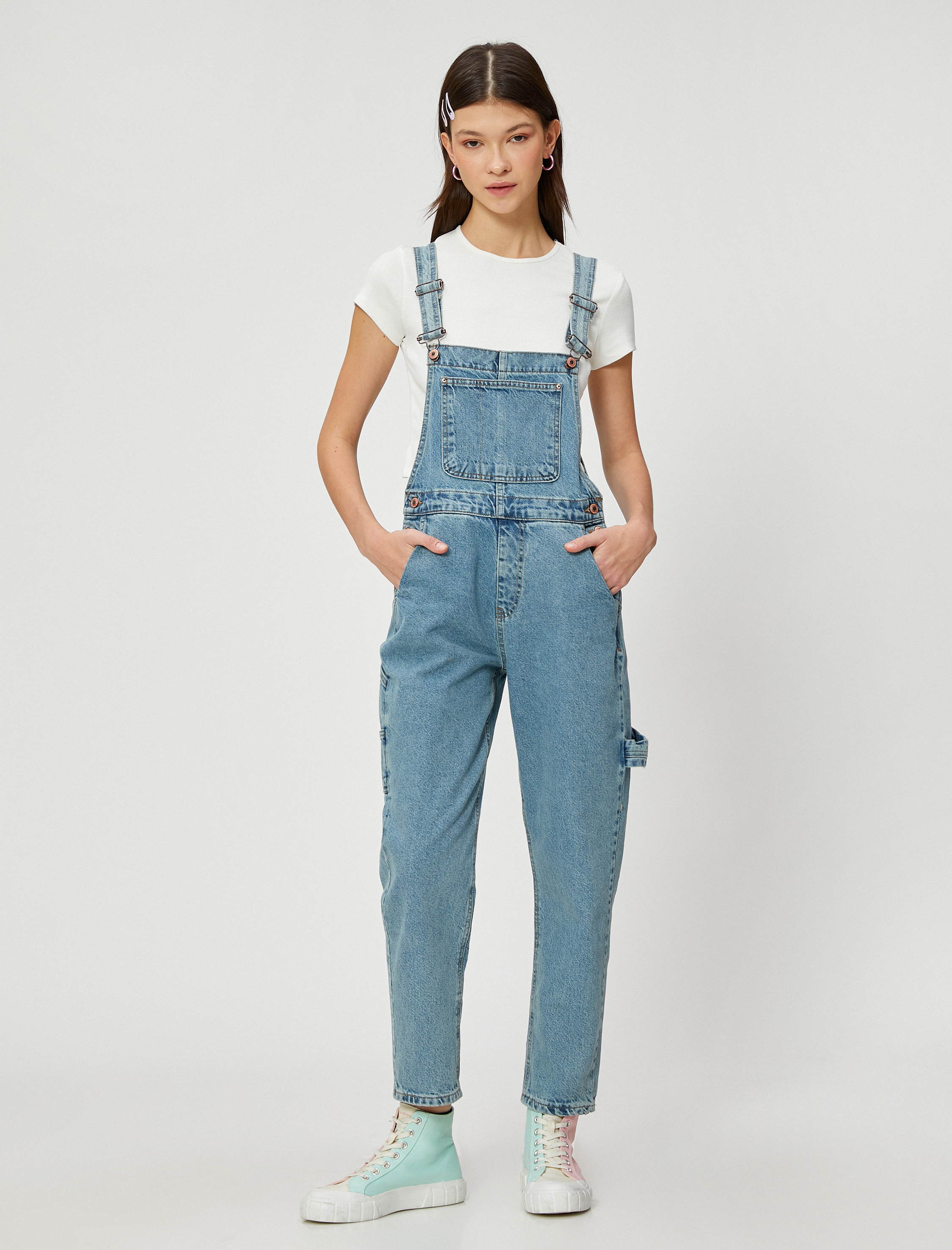   Kot Tulum Cep Detaylı Pamuklu Hafif Dar Paça