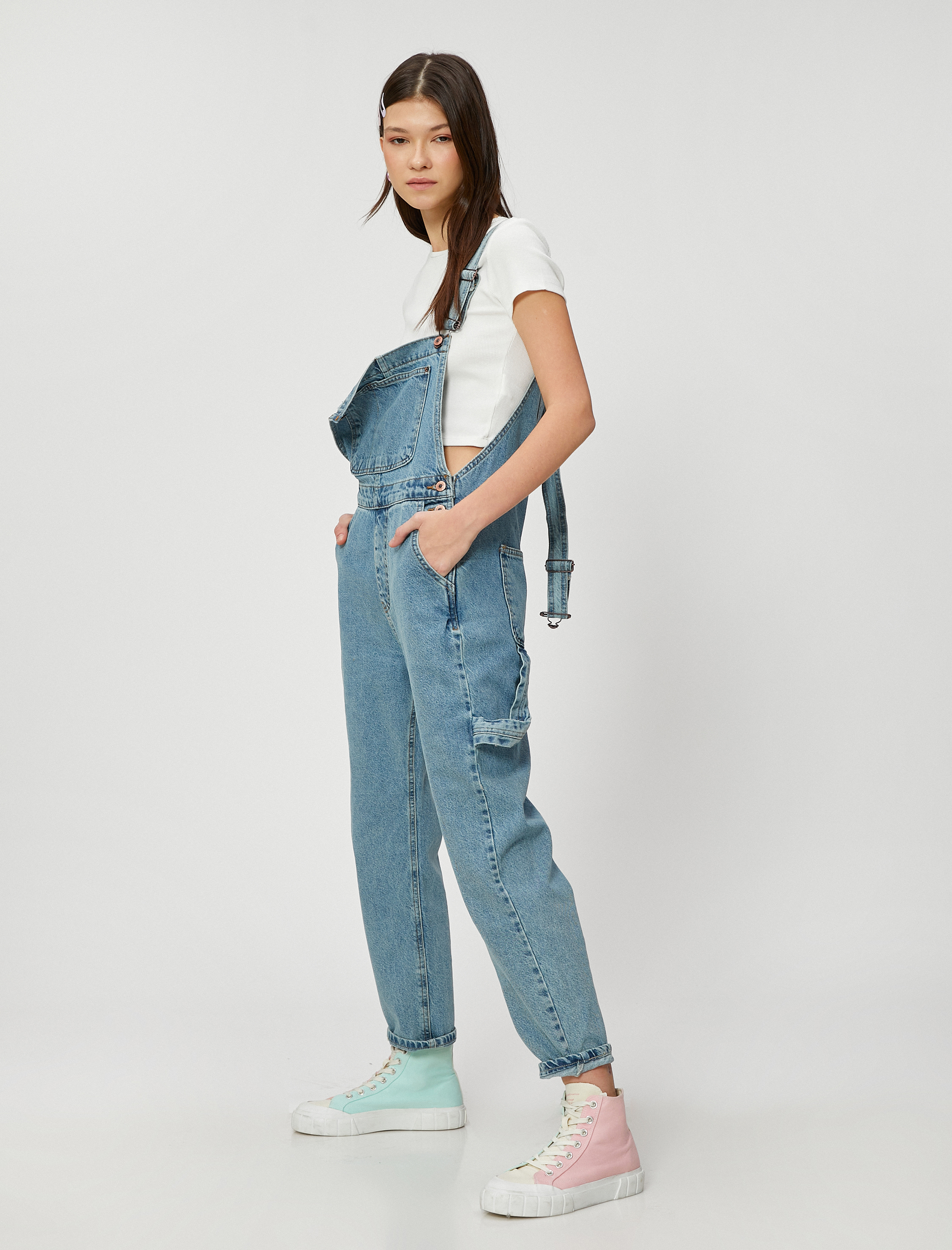   Kot Tulum Cep Detaylı Pamuklu Hafif Dar Paça