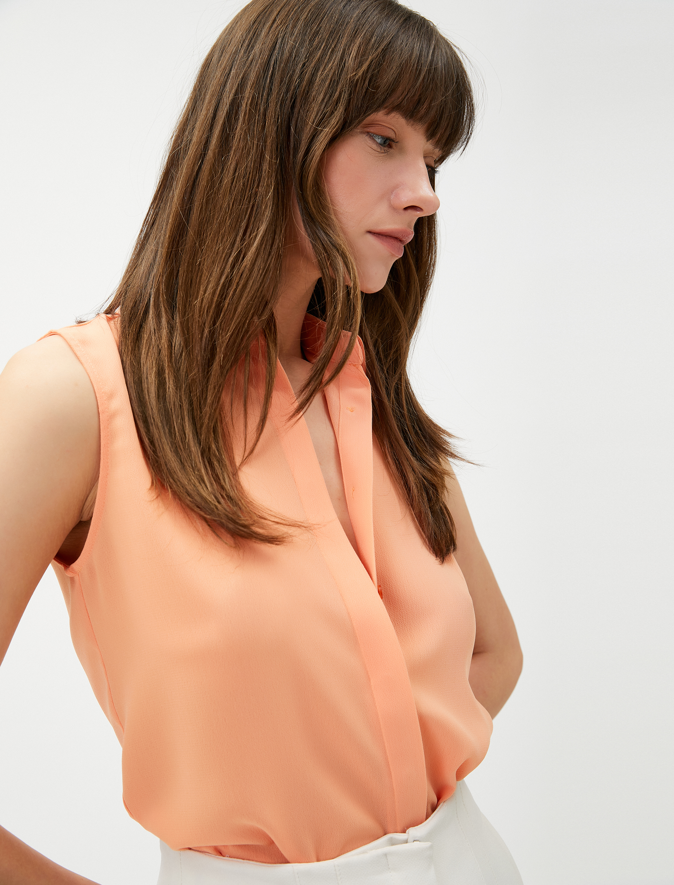   Kolsuz Gömlek Gizli Düğmeli