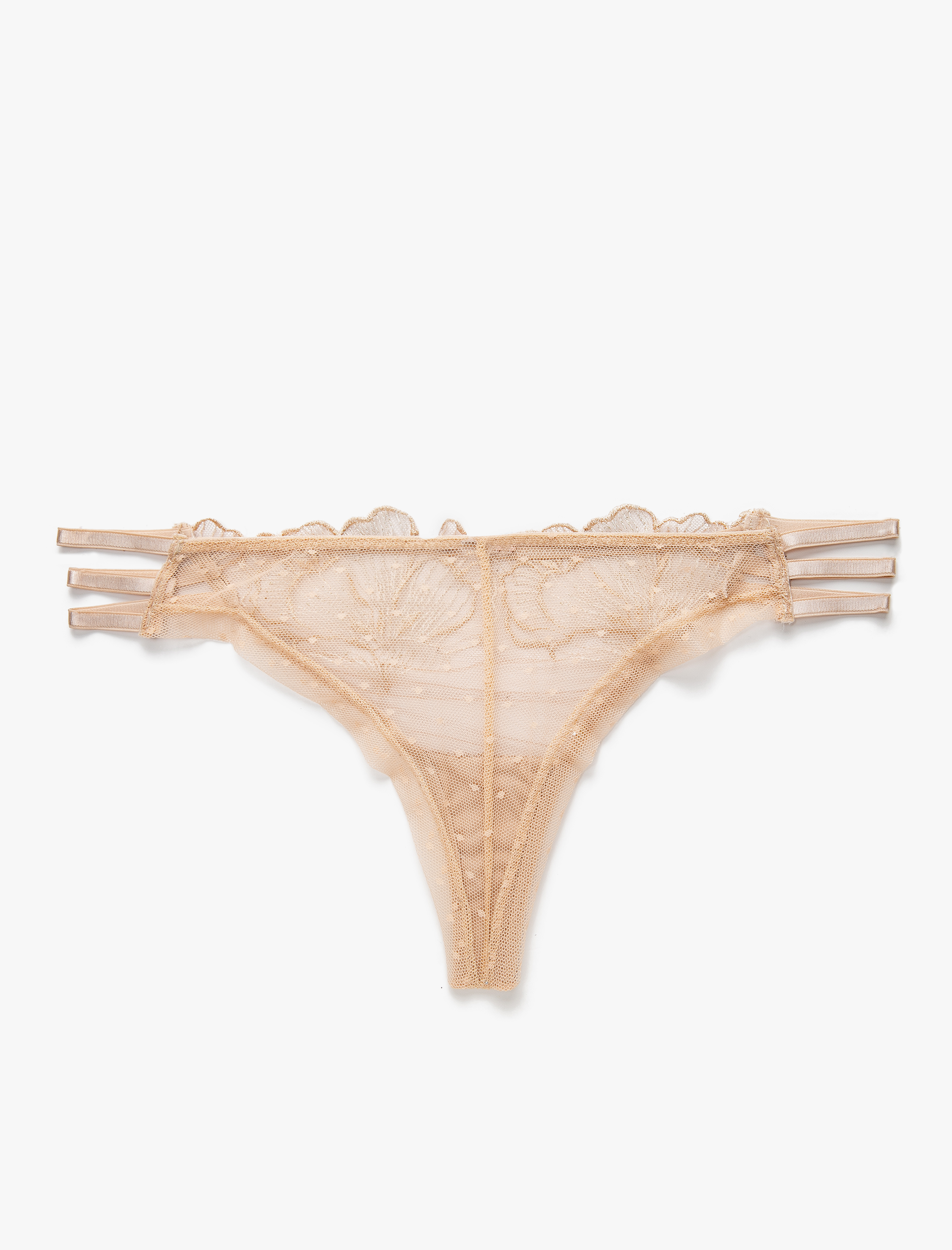   Brazilian Külot Çiçekli Dantelli Biye Detaylı