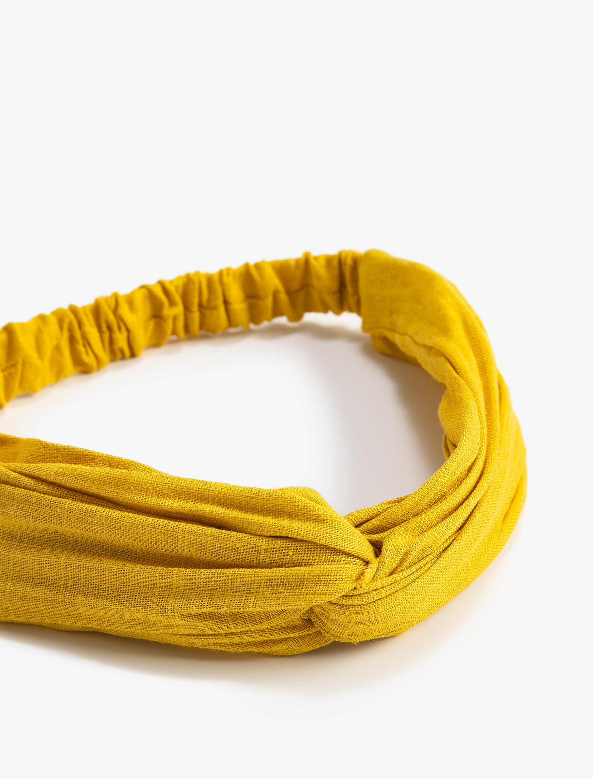  Kadın Keten Saç Bandı Lastikli