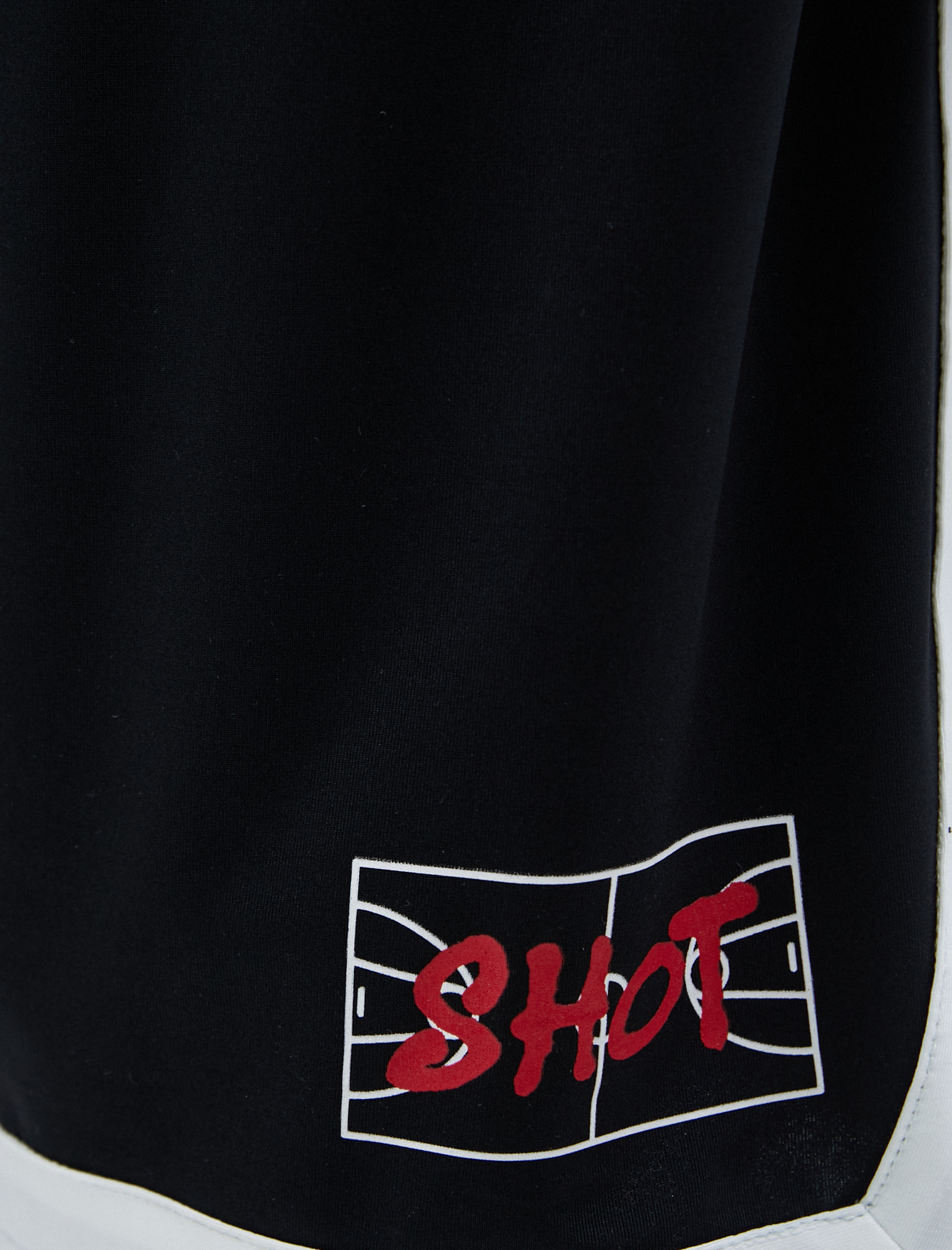   Oversize Spor Şort Beli Lastikli Basketbol Baskılı