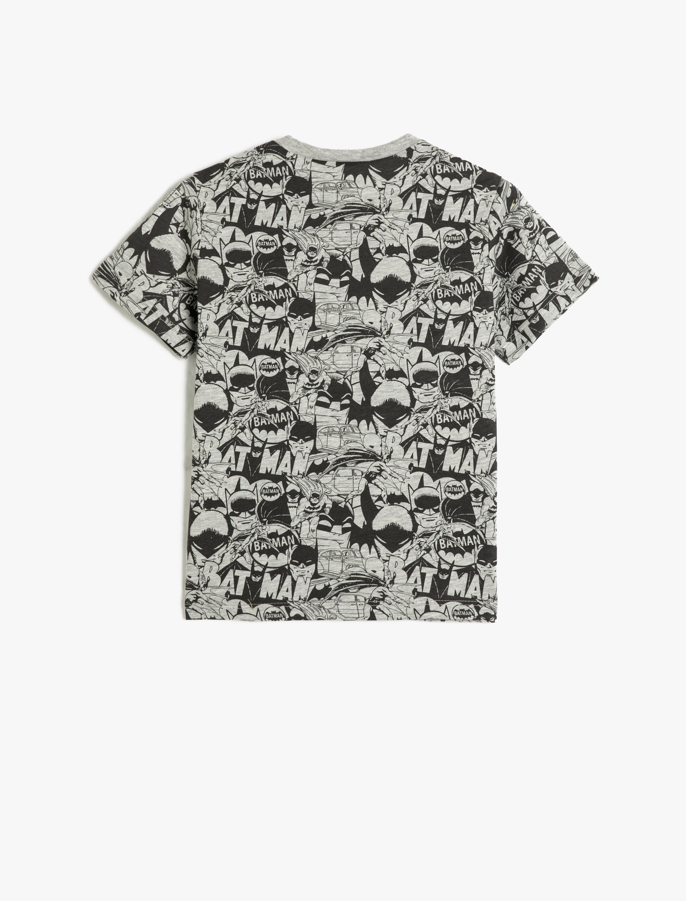  Erkek Çocuk Tişört Kısa Kollu Batman Baskılı Lisanslı Pamuklu