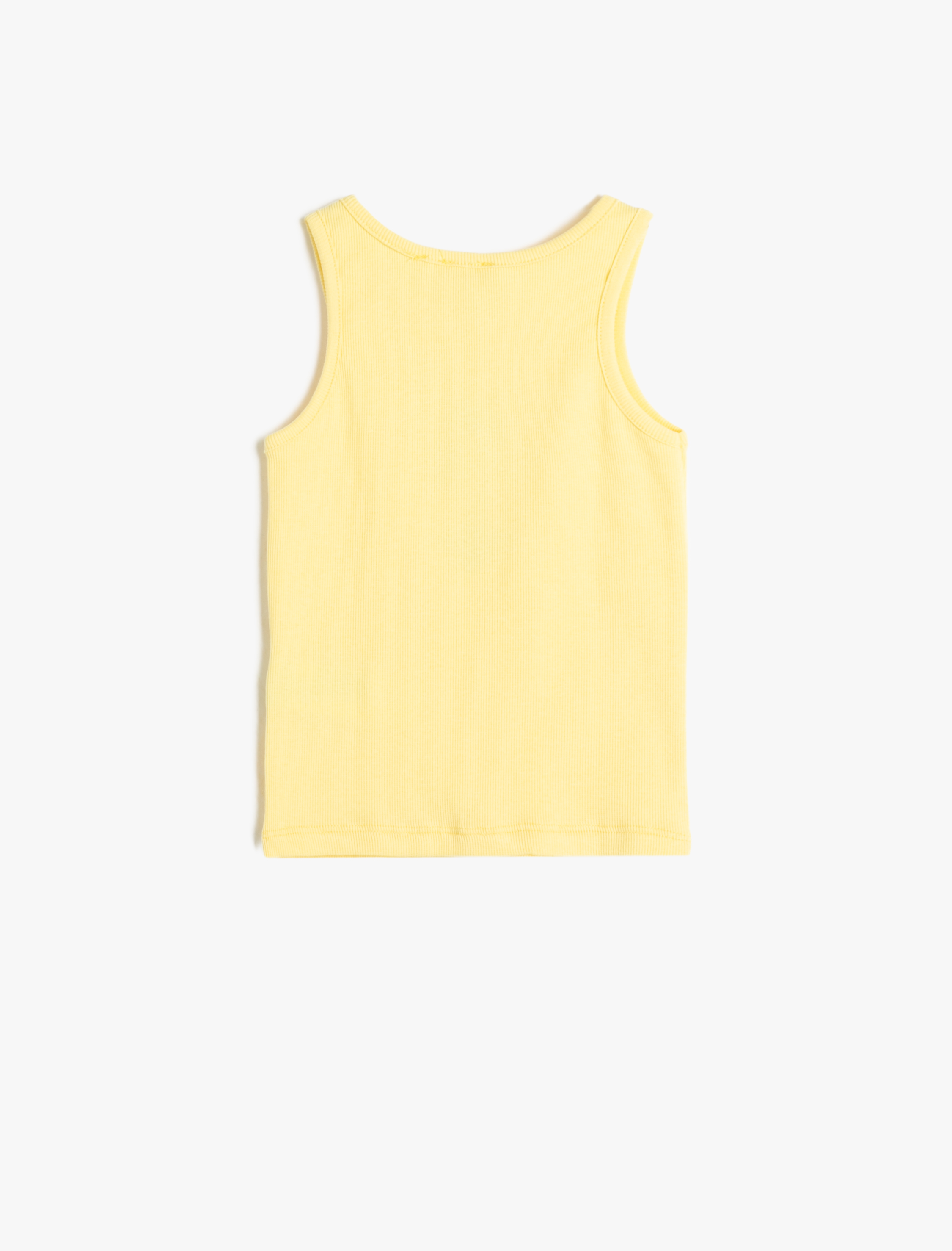  Kız Çocuk Atlet Kolsuz Baskılı Ribanalı Pamuk