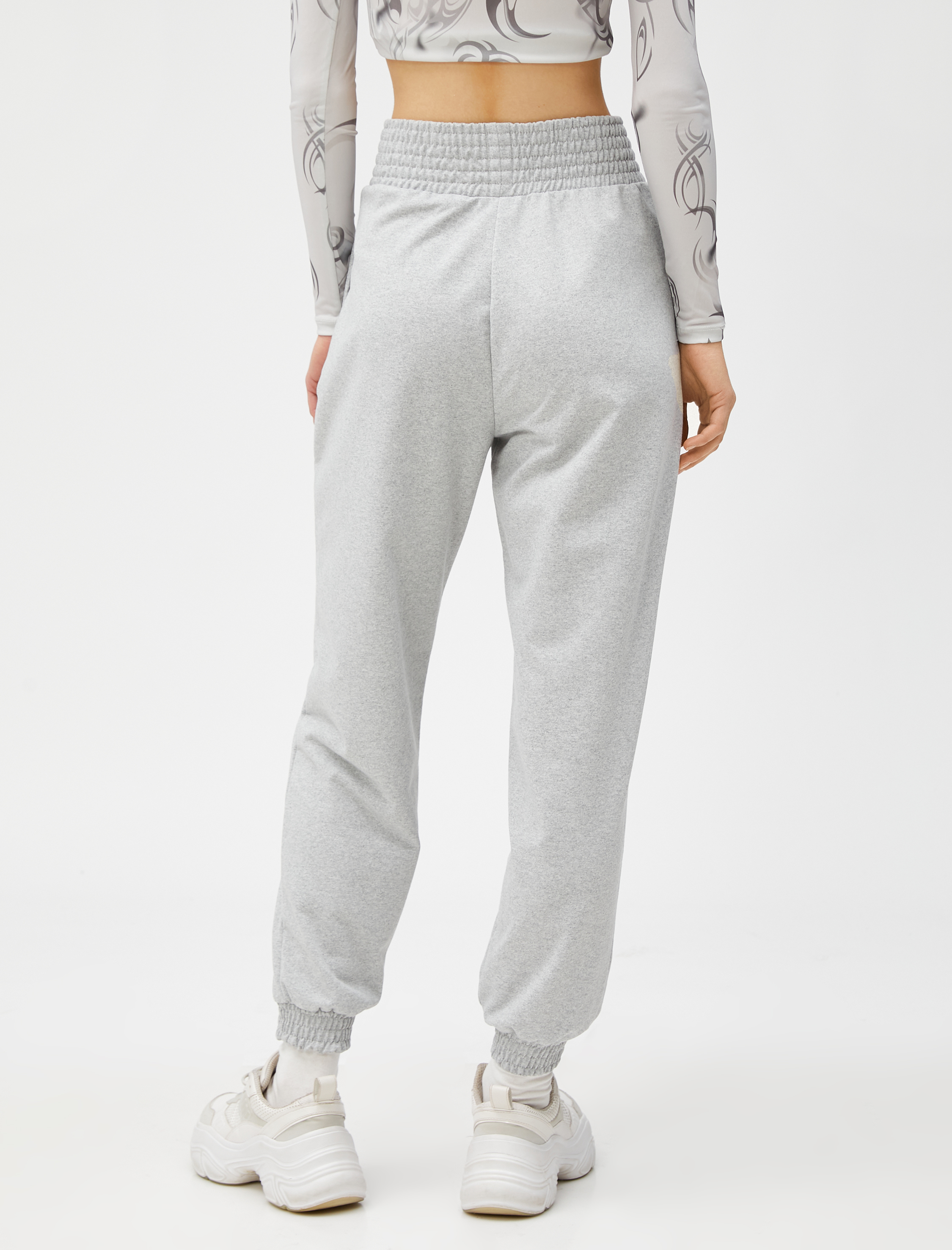   Jogger Eşofman Altı Yüksek Bel Cep Detaylı