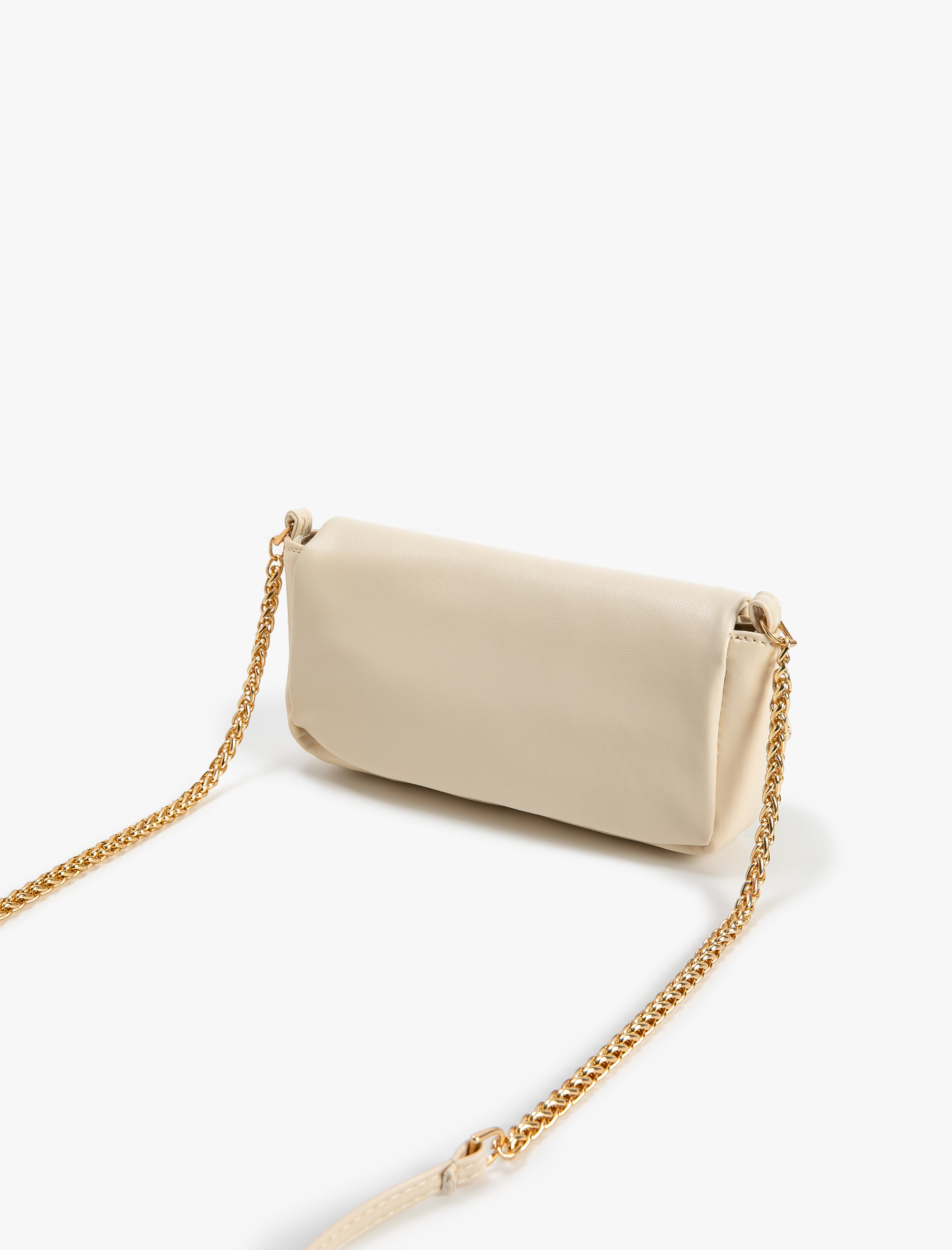  Kadın Çapraz Vintage Çanta Suni Deri Metal Tokalı Zincir Askılı