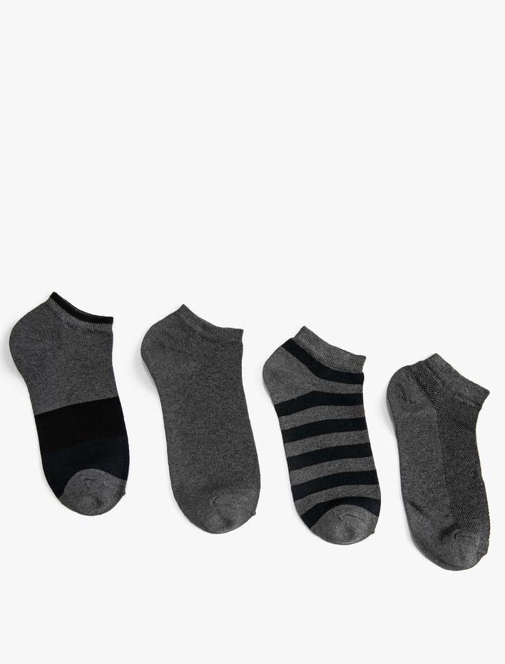 Erkek 4'lü Patik Çorap Seti