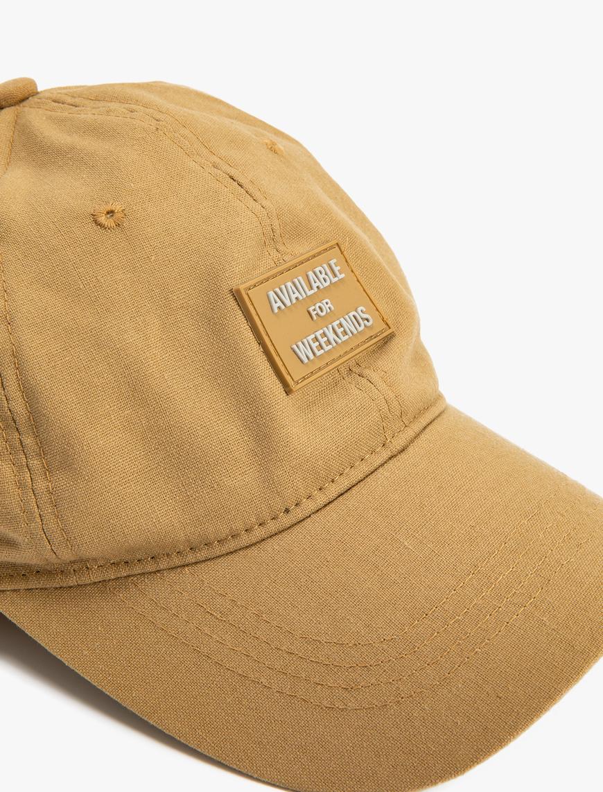  Erkek Kep Şapka Etiket Baskılı Slogan İşlemeli