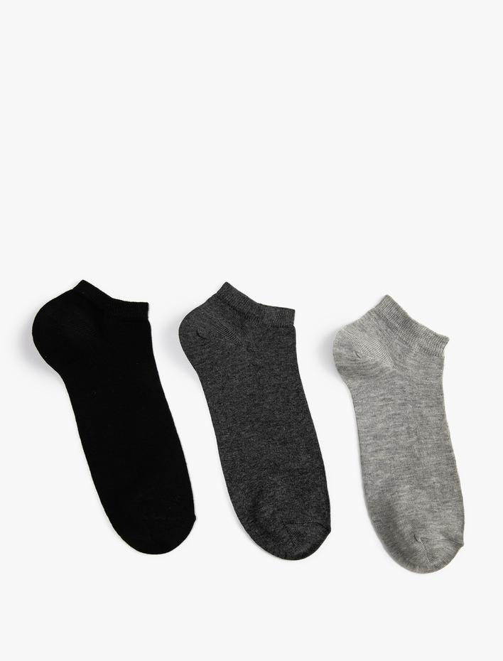 Erkek Basic 3'lü Patik Çorap Seti