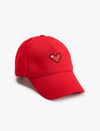 Cap Şapka Kalpli Arkası Ayarlanabilir Pamuklu