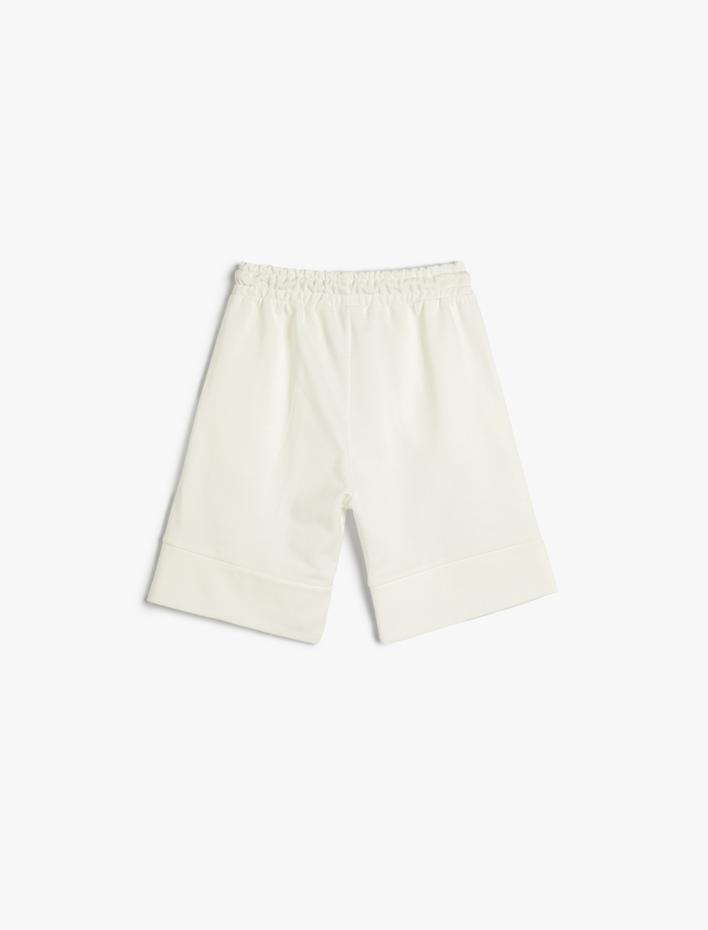 Erkek Çocuk Şort Basic Beli Bağlamalı Cepli Pamuklu