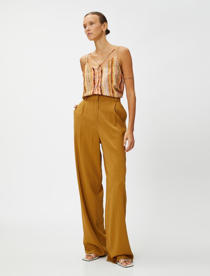  Palazzo Pantolon Lyocell Karışımlı