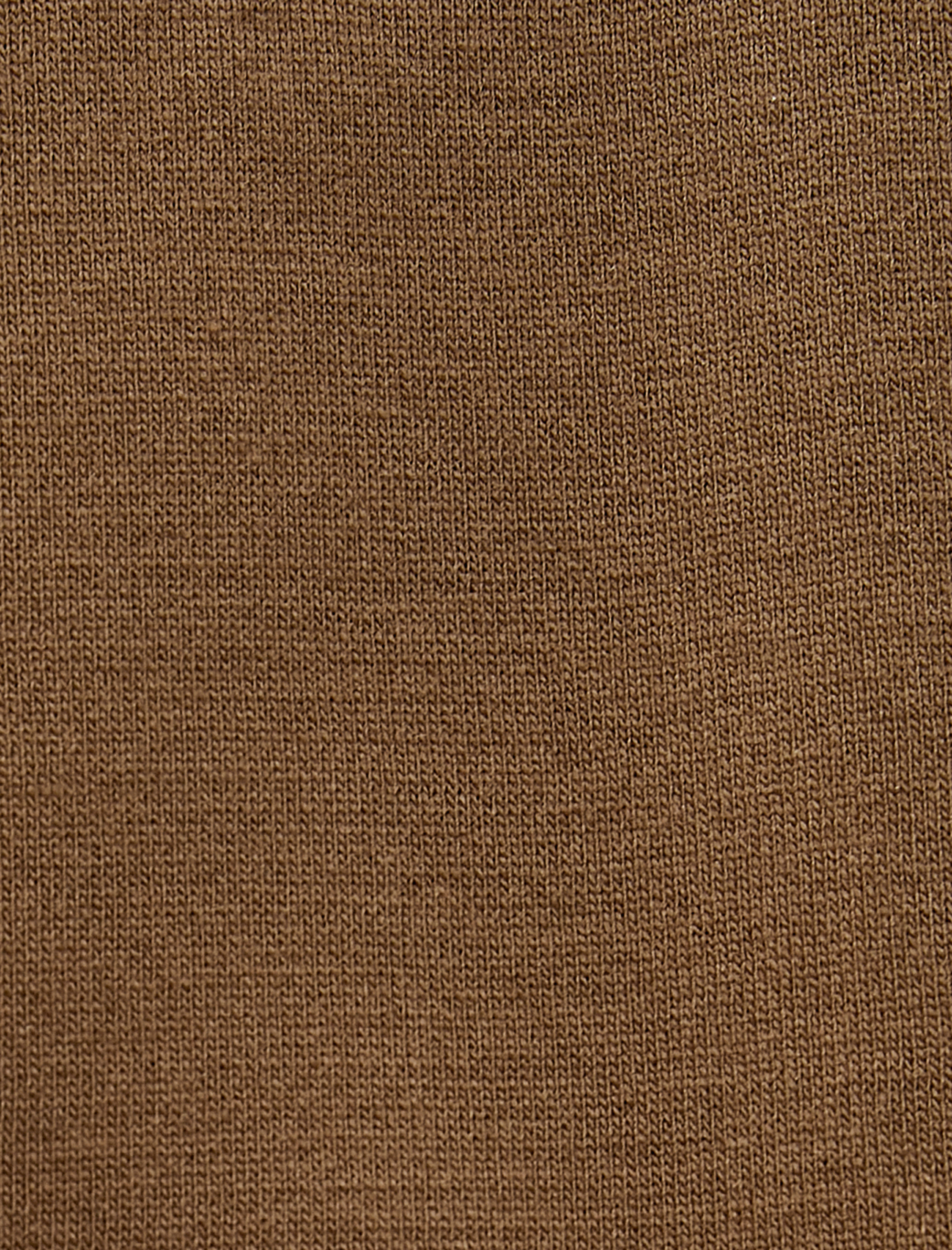   Basic Kazak Bisiklet Yaka Slim Fit Uzun Kollu Dokulu