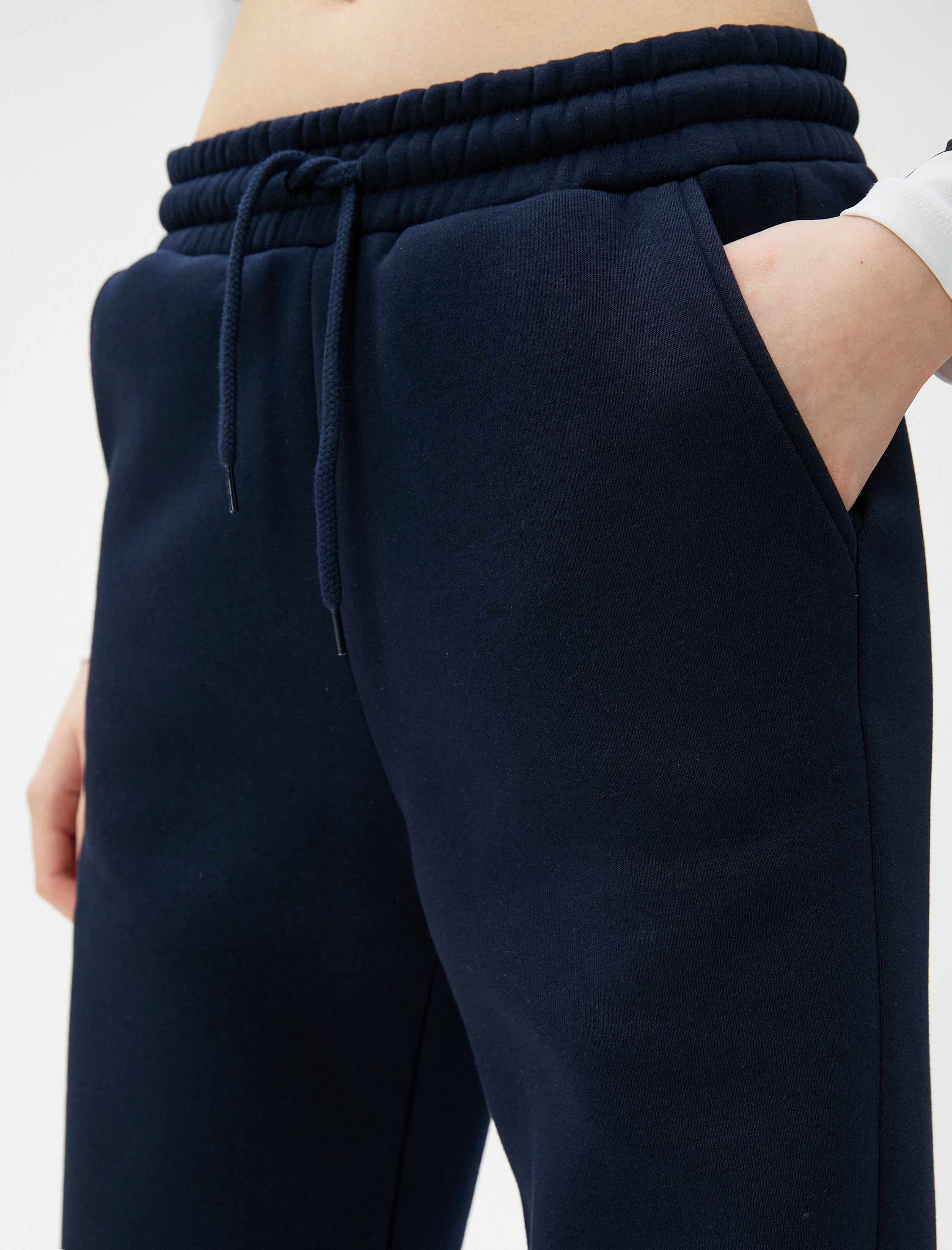   Şardonlu Jogger Eşofman Altı Beli Lastikli Bağcıklı Cep Detaylı