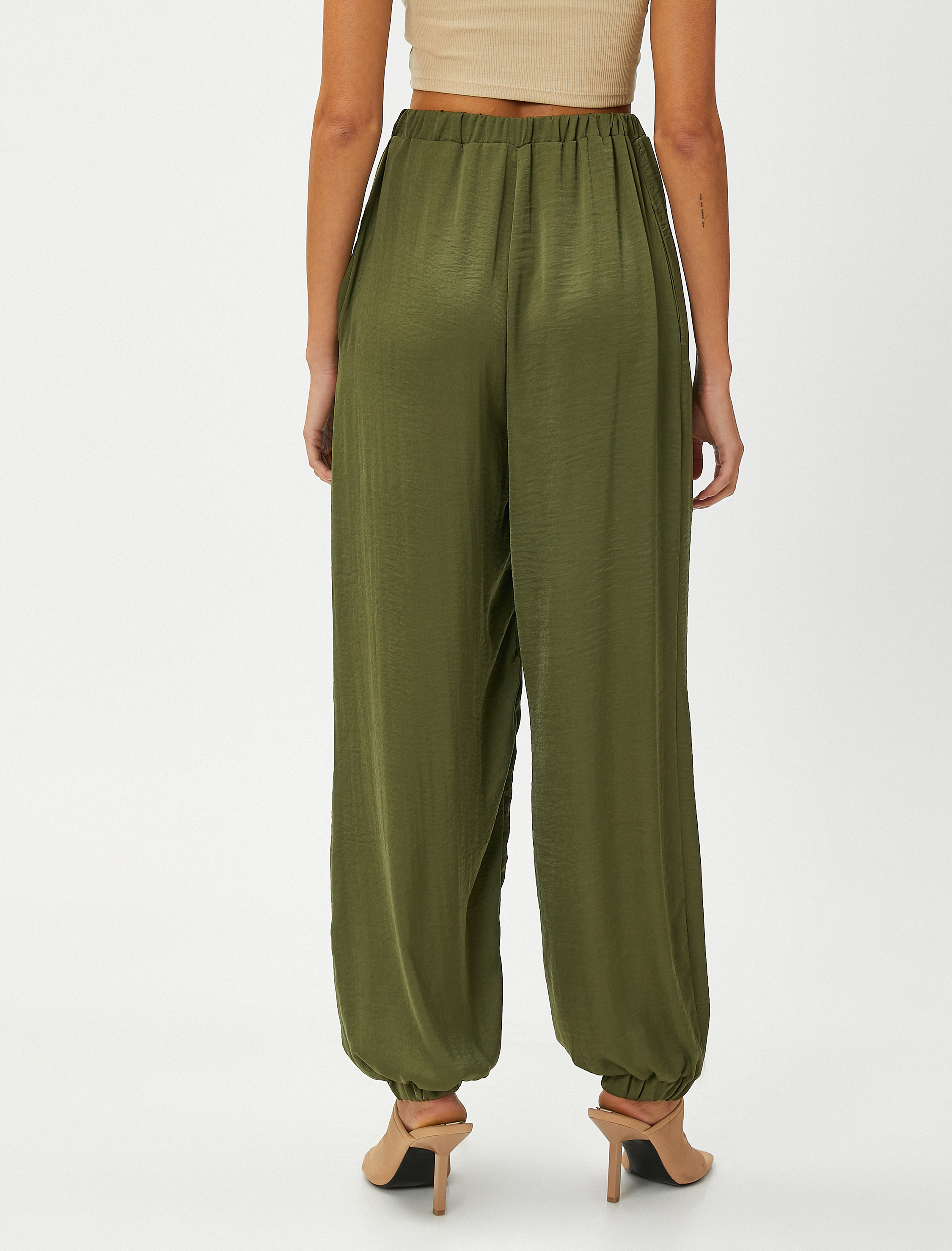   Jogger Pantolon Beli Bağlamalı Rahat Kesim