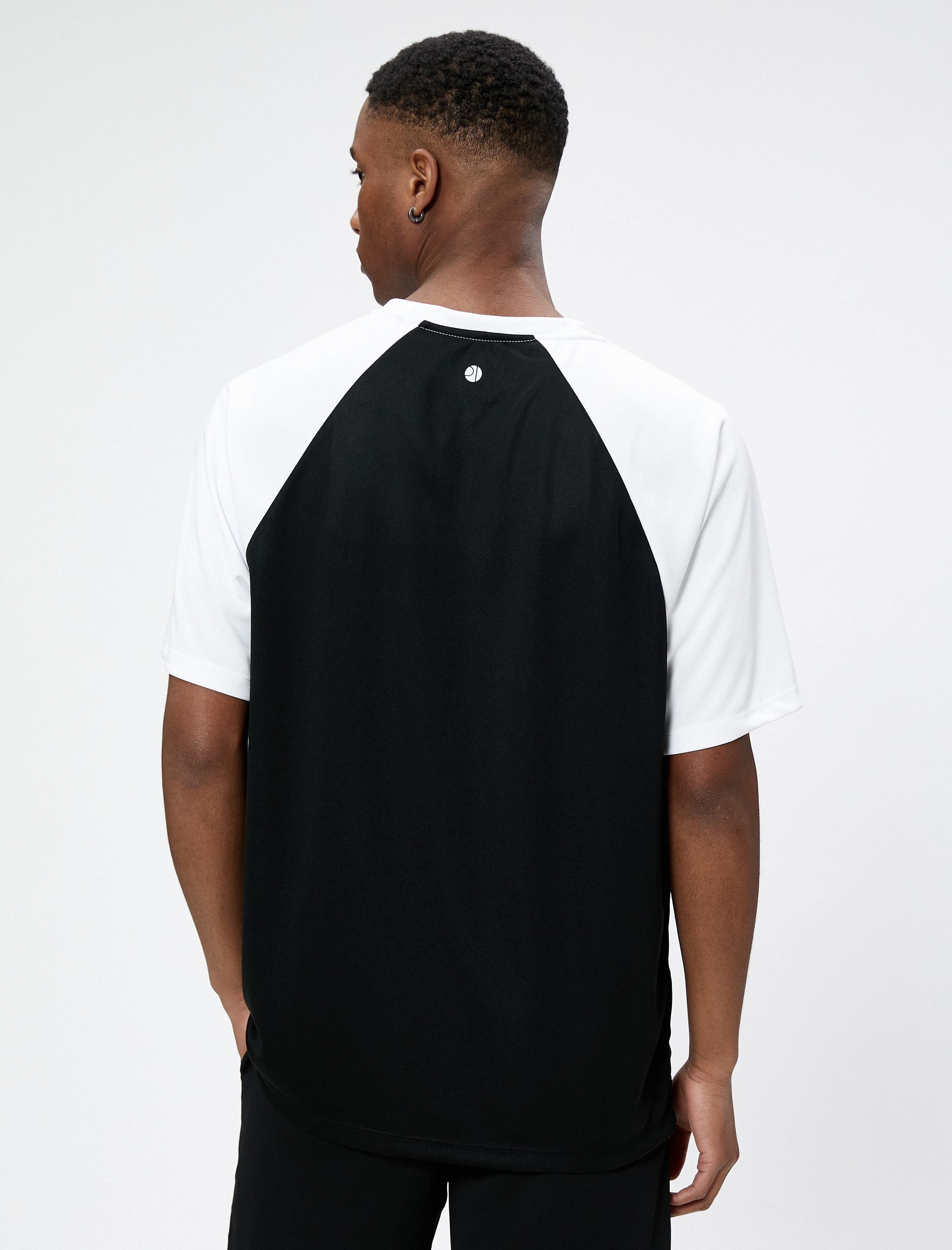   Spor Oversize Tişört Basketbol Baskılı Bisiklet Yaka Yarım Kollu