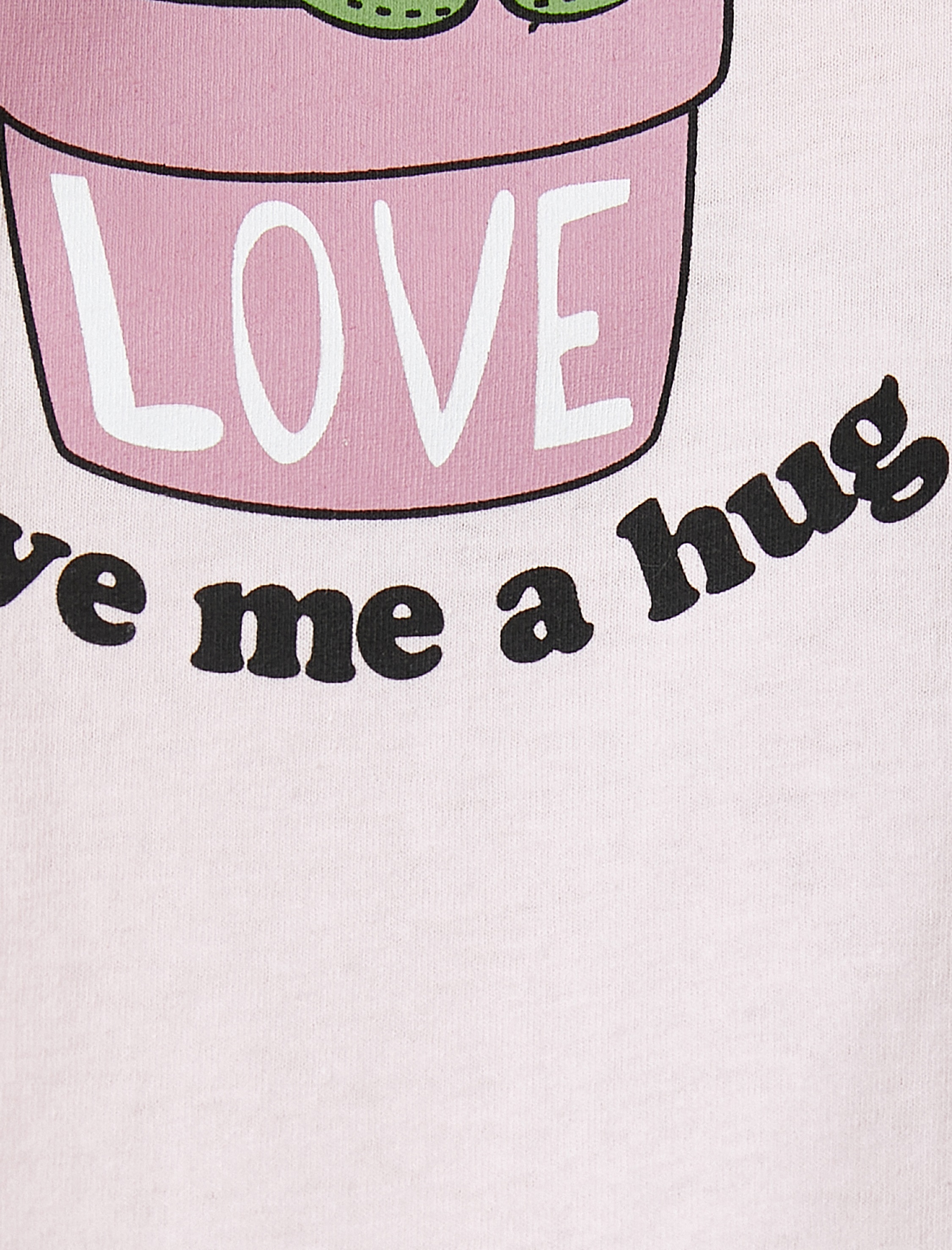   Crop Tişört Baskılı Bisiklet Yaka Kısa Kollu