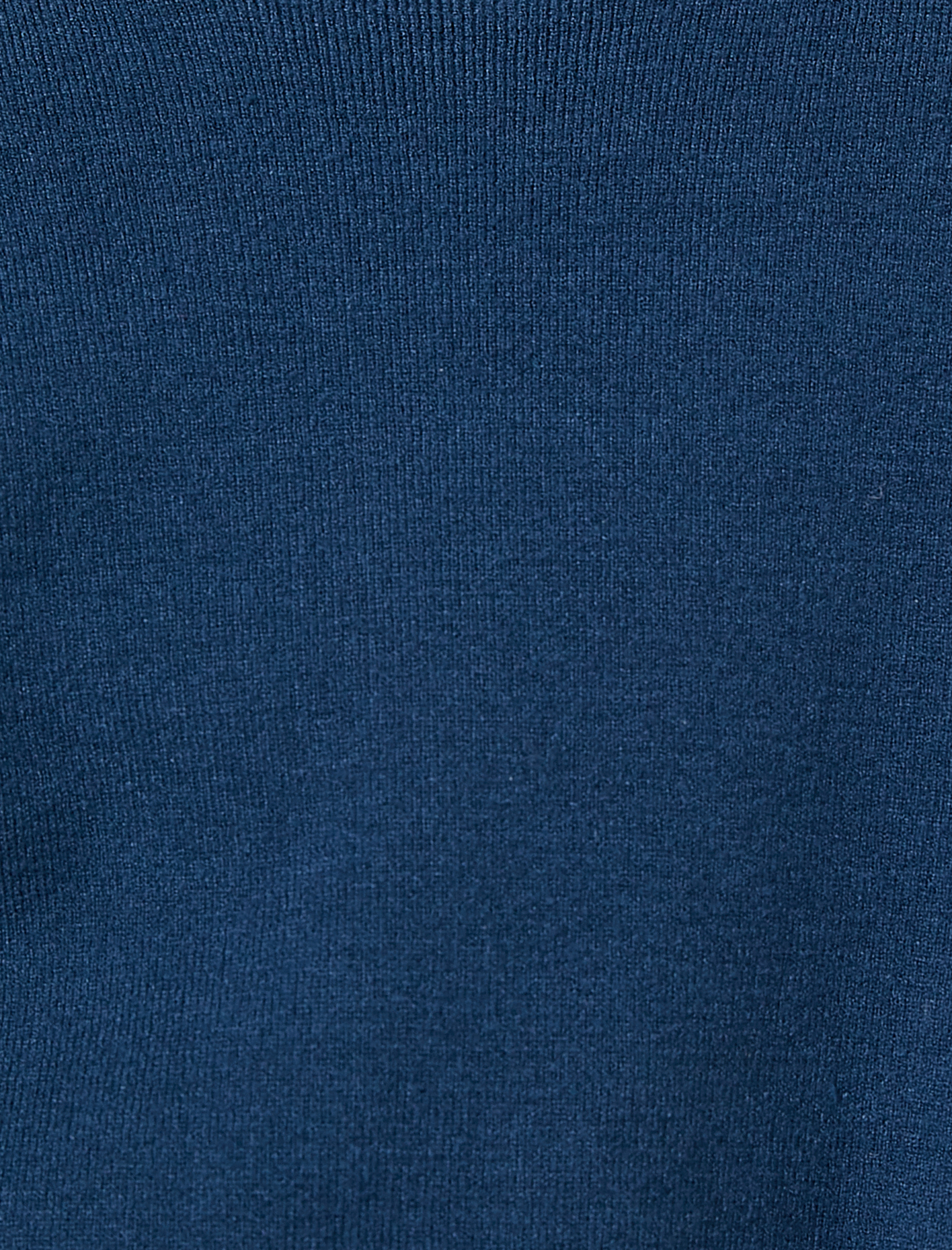   Yarım Fermuarlı Triko Kazak Dik Yaka Ribanalı Viskon Karışımlı