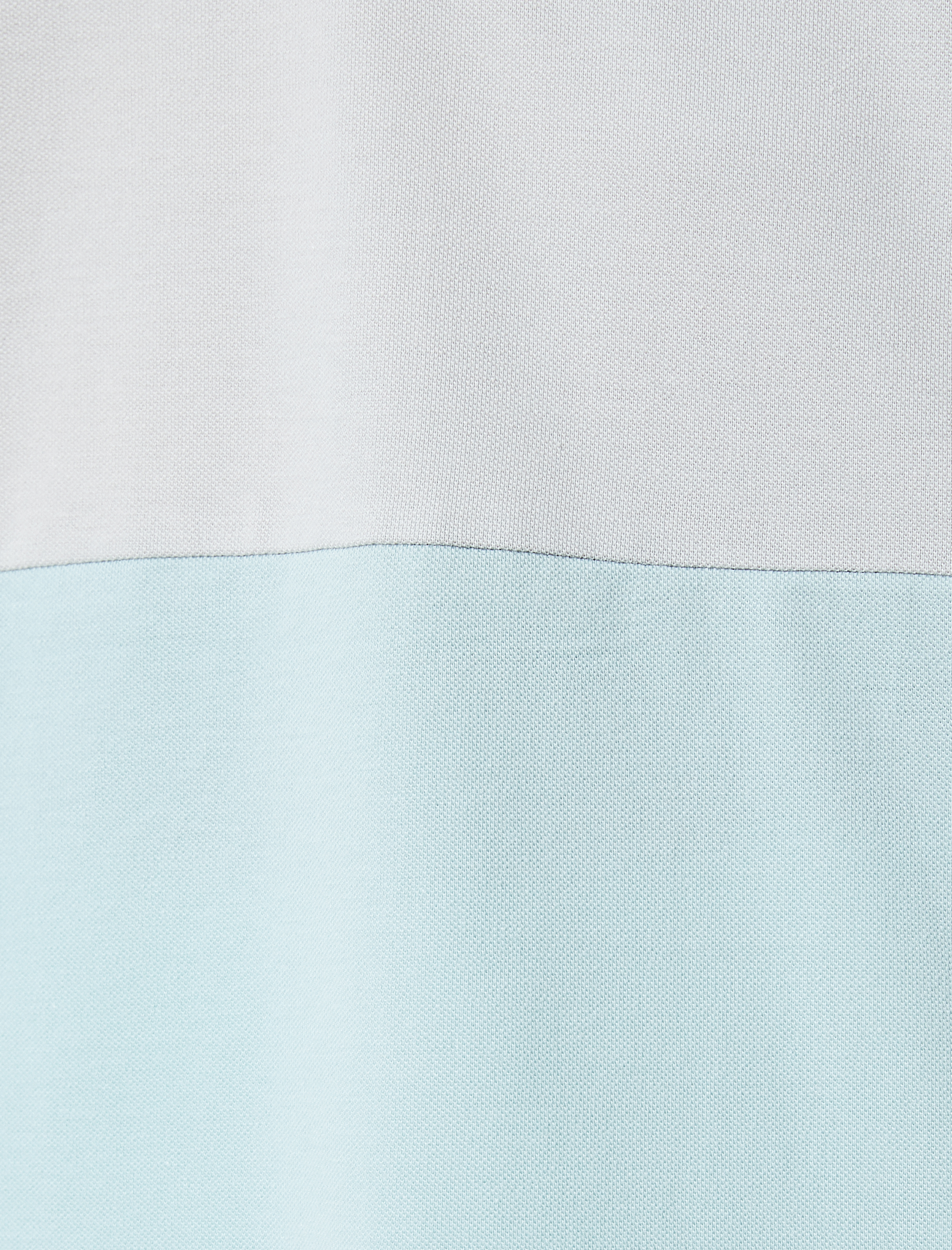   Polo Yaka Tişört Palmiye Baskılı Düğmeli Renk Bloklu Kısa Kollu