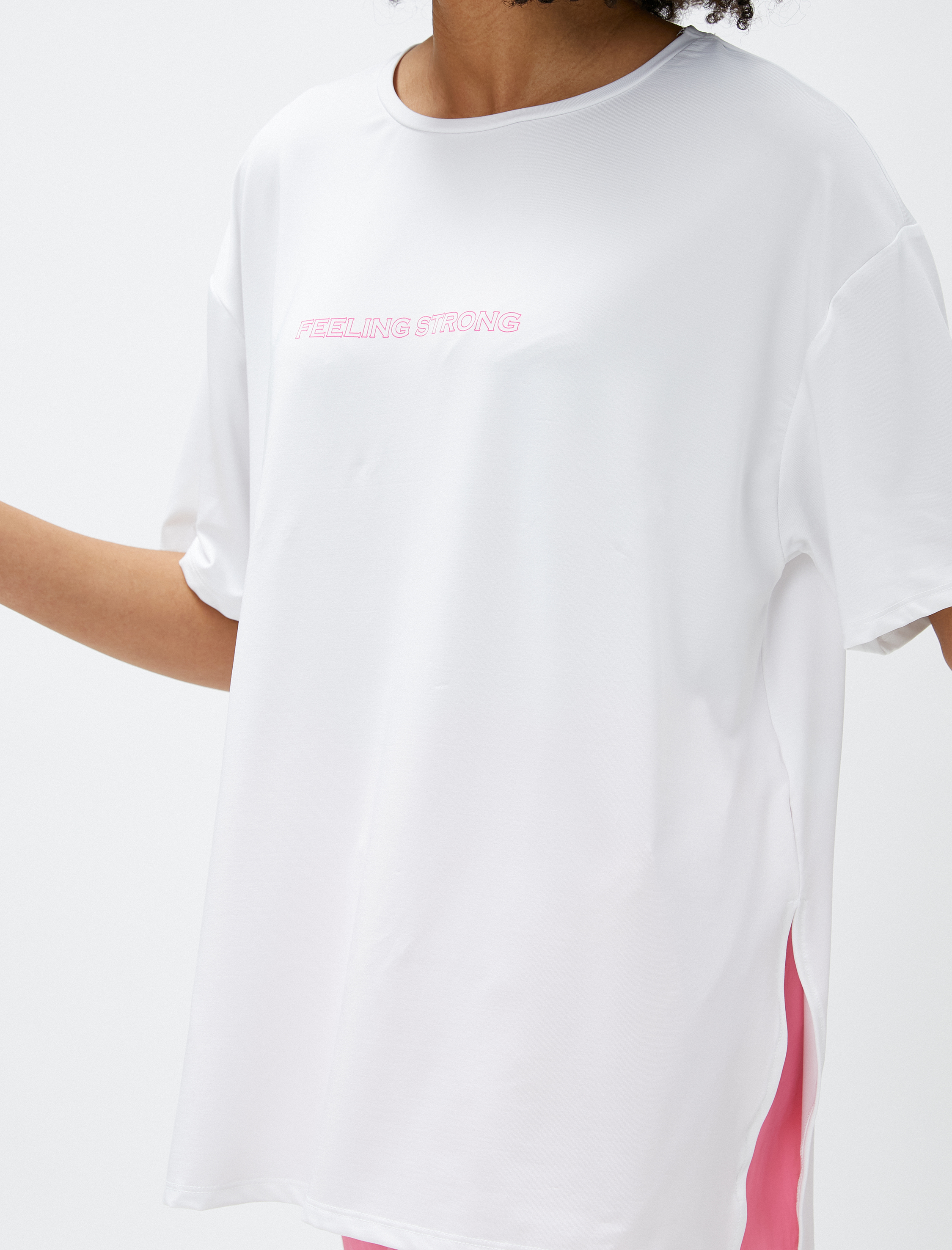   Oversize Baskılı Spor Tişört