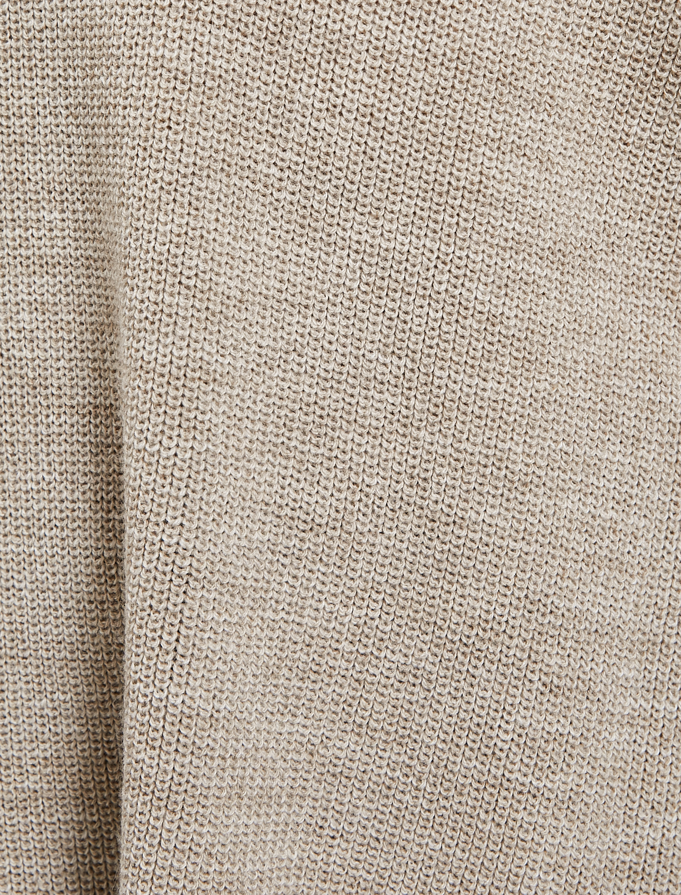   V Yaka Süveter Oversize Uzun Kollu Kaşmir Dokulu