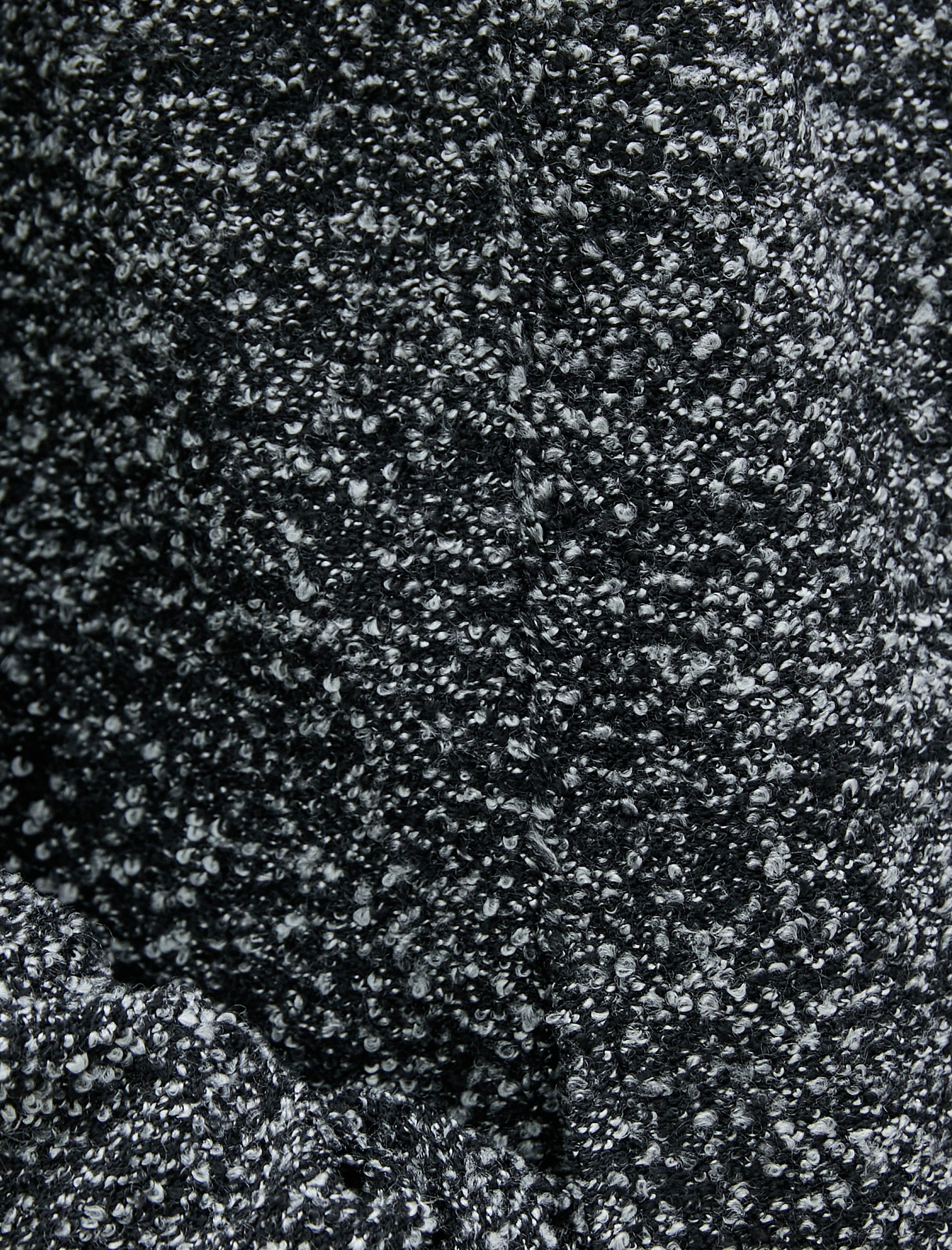   Uzun Kapüşonlu Hırka Dokulu Cep Detaylı