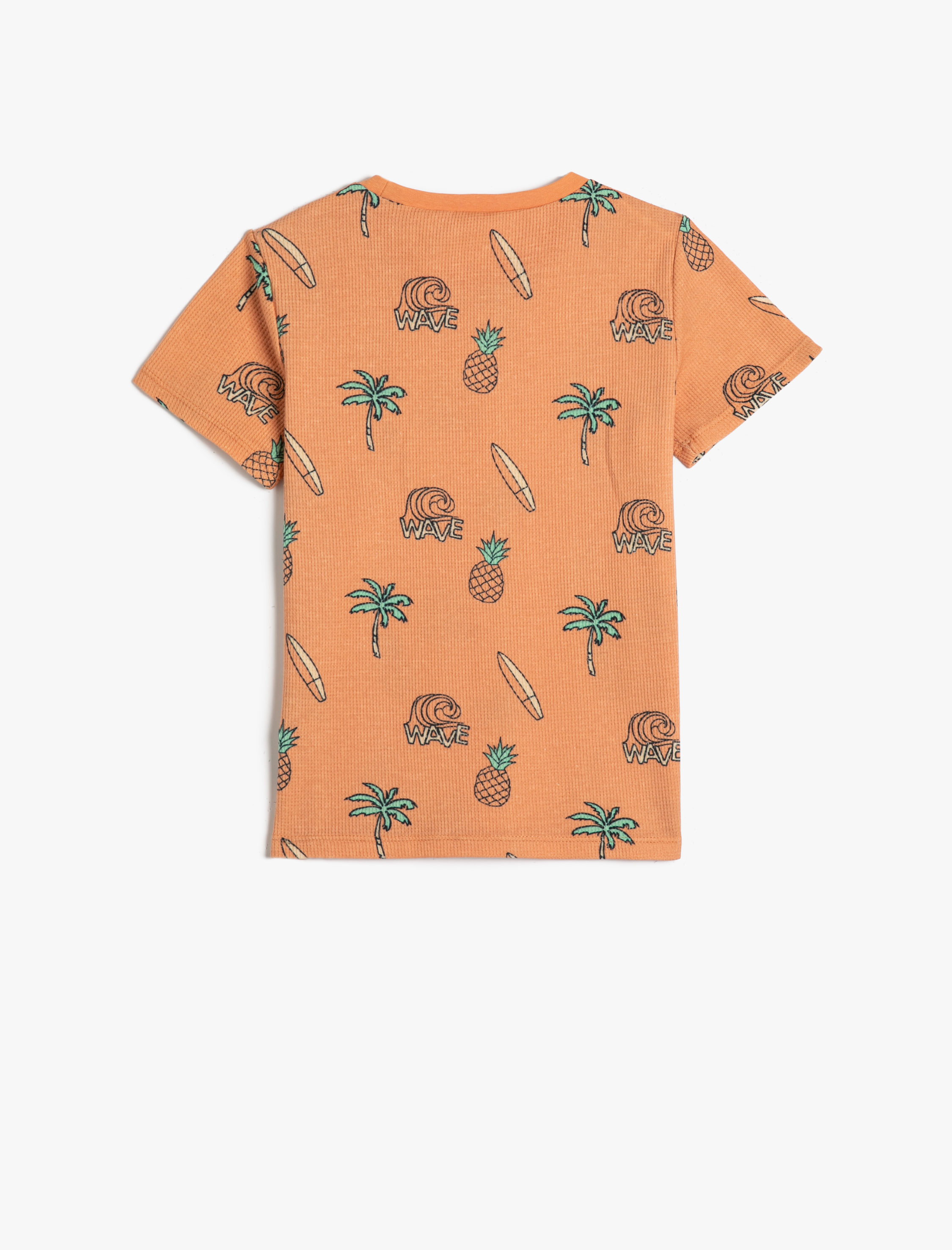  Erkek Çocuk Tişört Baskılı Kısa Kollu Bisiklet Yaka Pamuklu