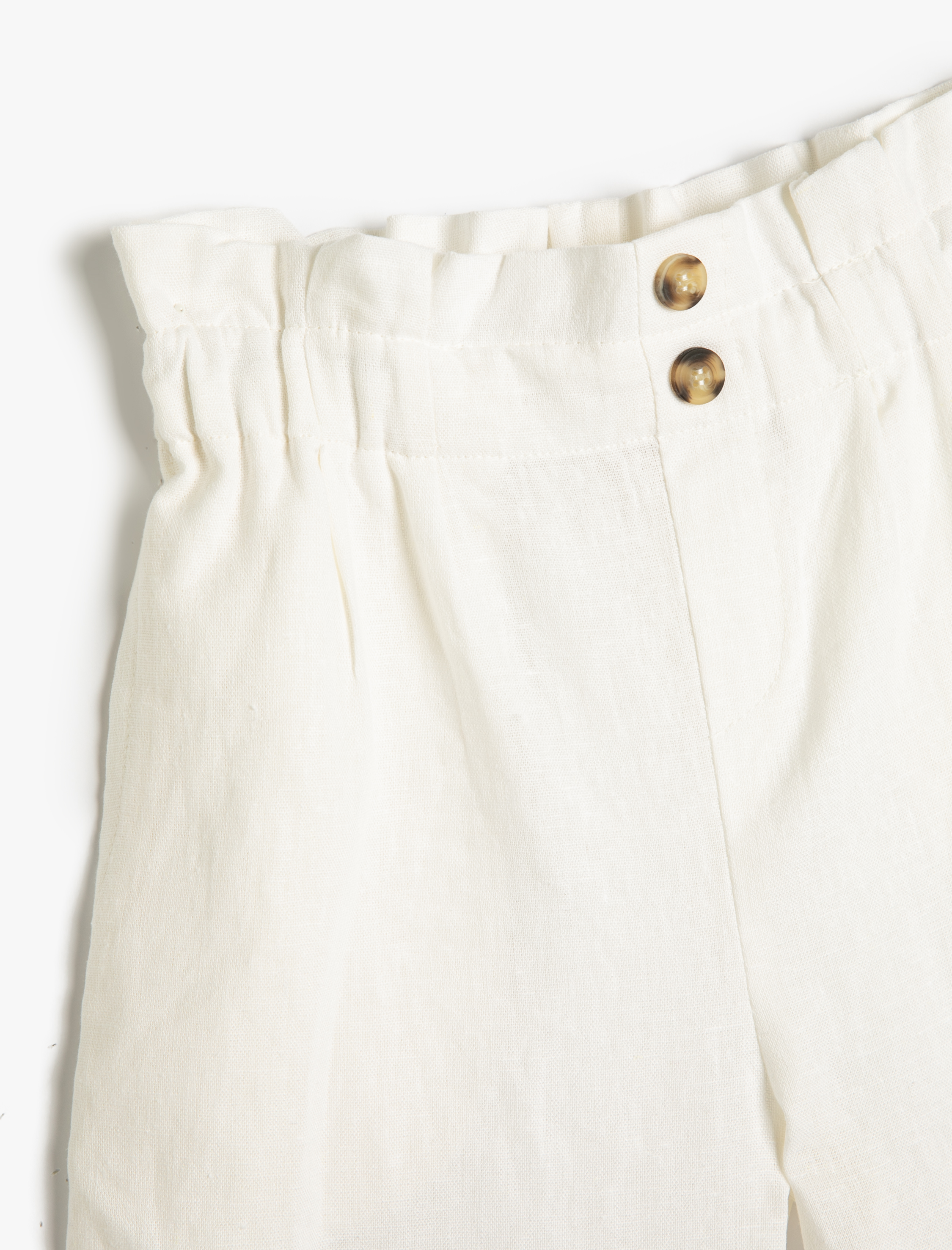  Kız Çocuk Bol Paça Pantolon Beli Lastikli Pamuklu Rahat Kesim