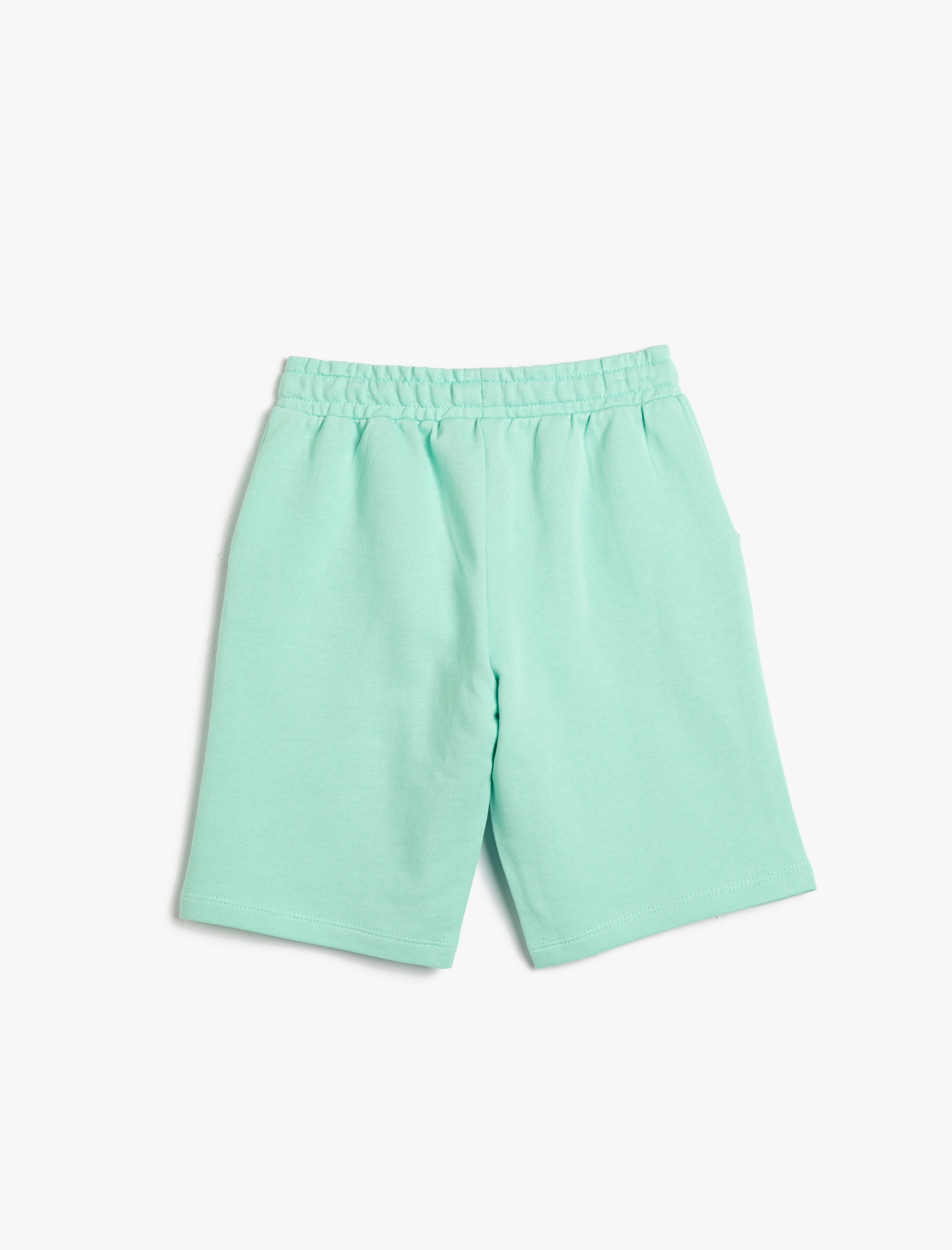  Erkek Çocuk Basic Şort Beli Bağlamalı Cepli Pamuklu