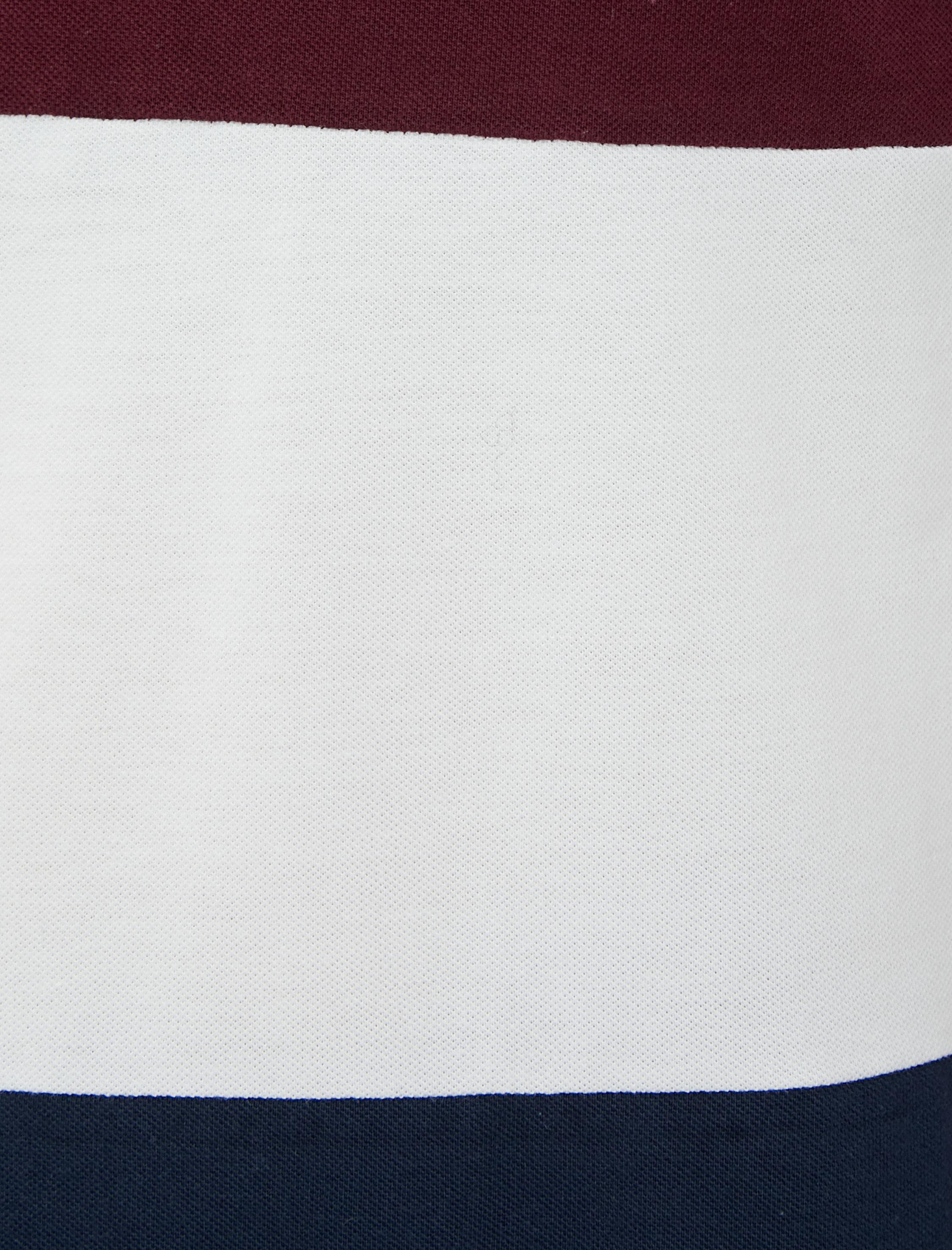   Polo Yaka Tişört Palmiye Baskılı Düğmeli Renk Bloklu Kısa Kollu