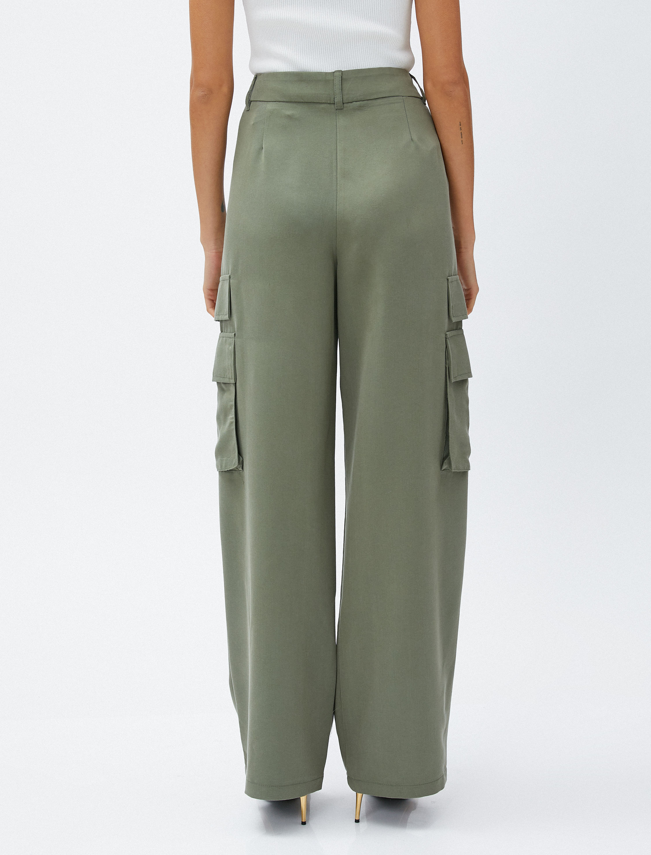   Kargo Pantolon Geniş Paça Modal Karışımlı