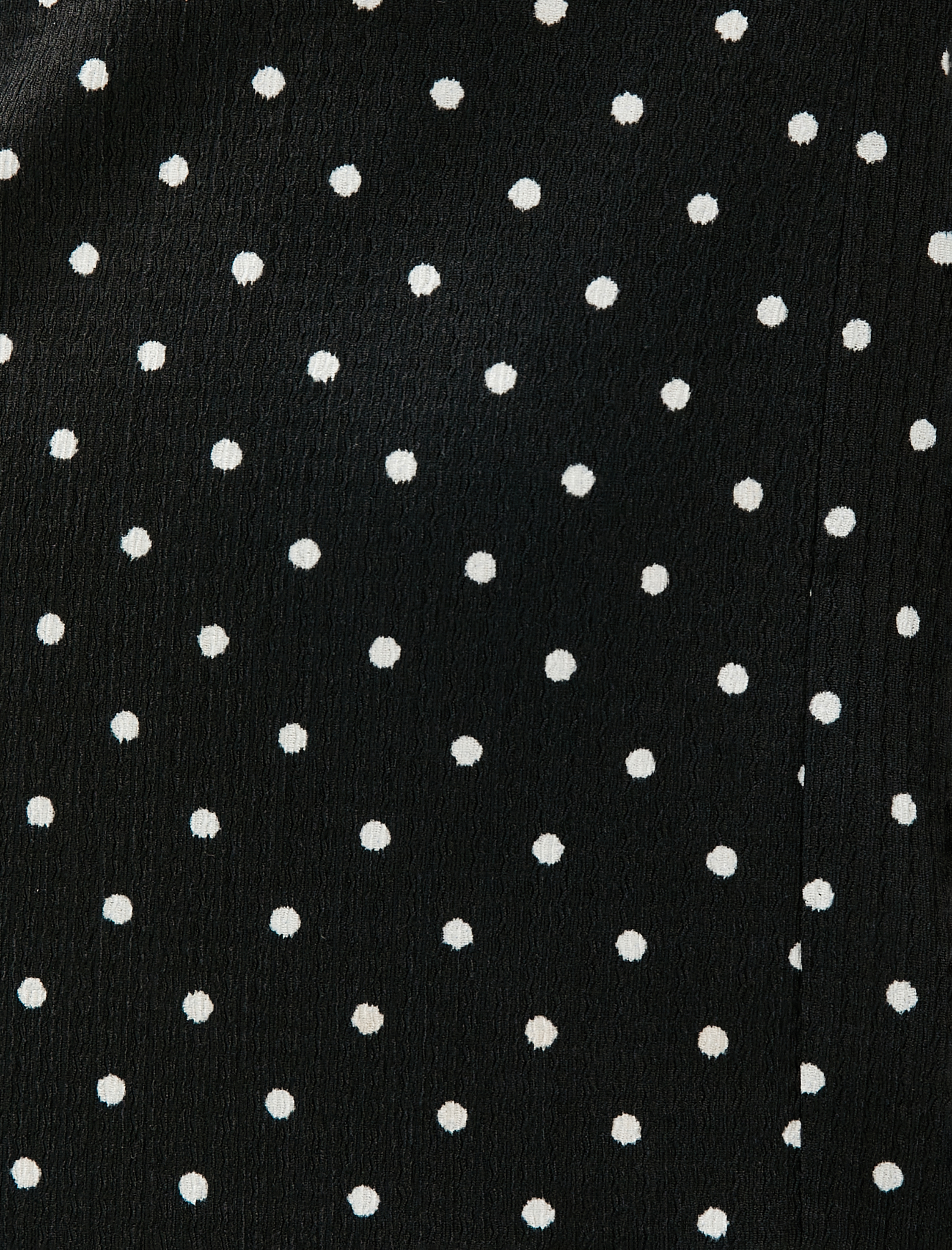   Mini Puantiyeli Elbise İnce Askılı Pencere Detaylı Fırfırlı Fiyonk Detaylı