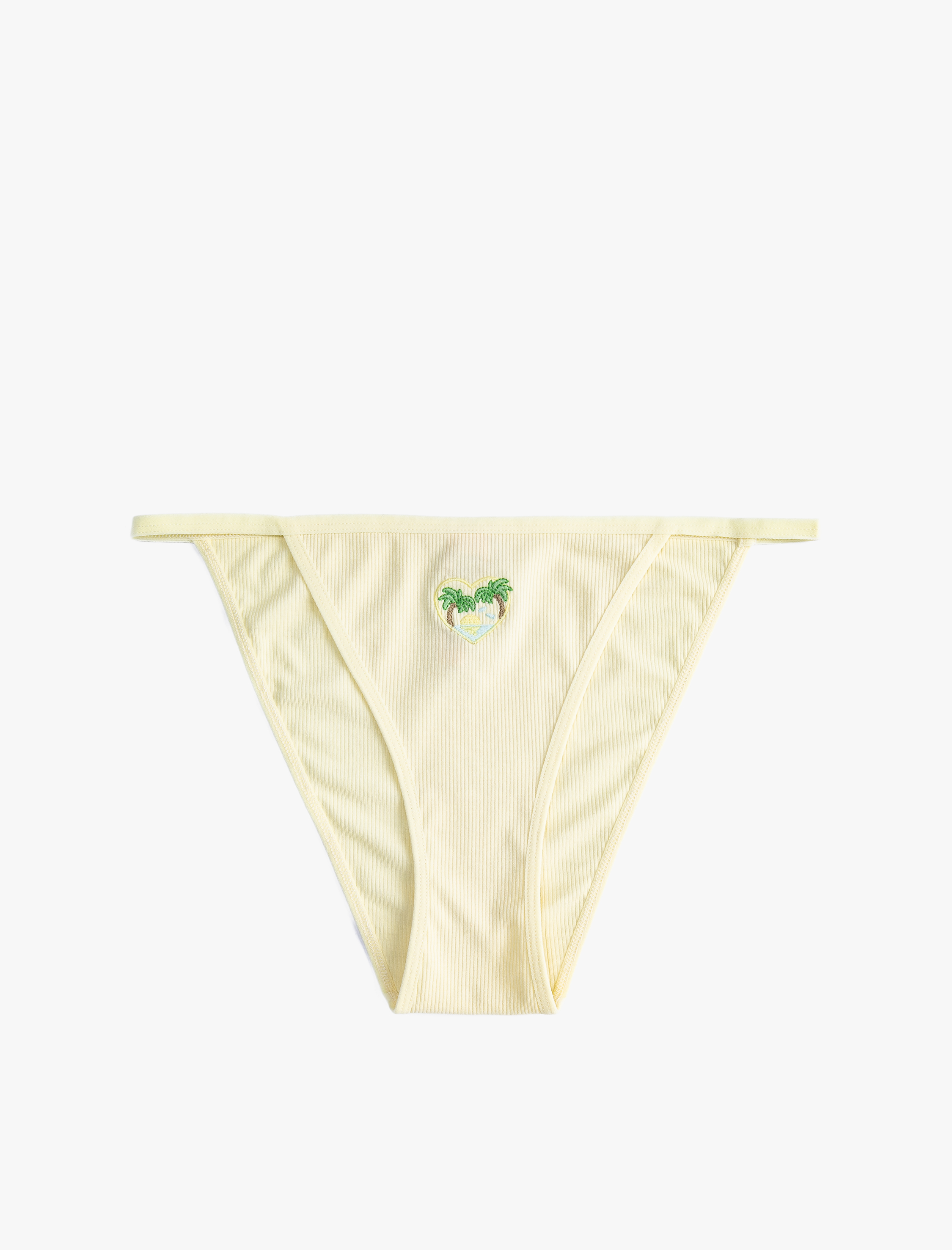   Brazilian Külot Nakışlı Fitilli Viskon Karışımlı