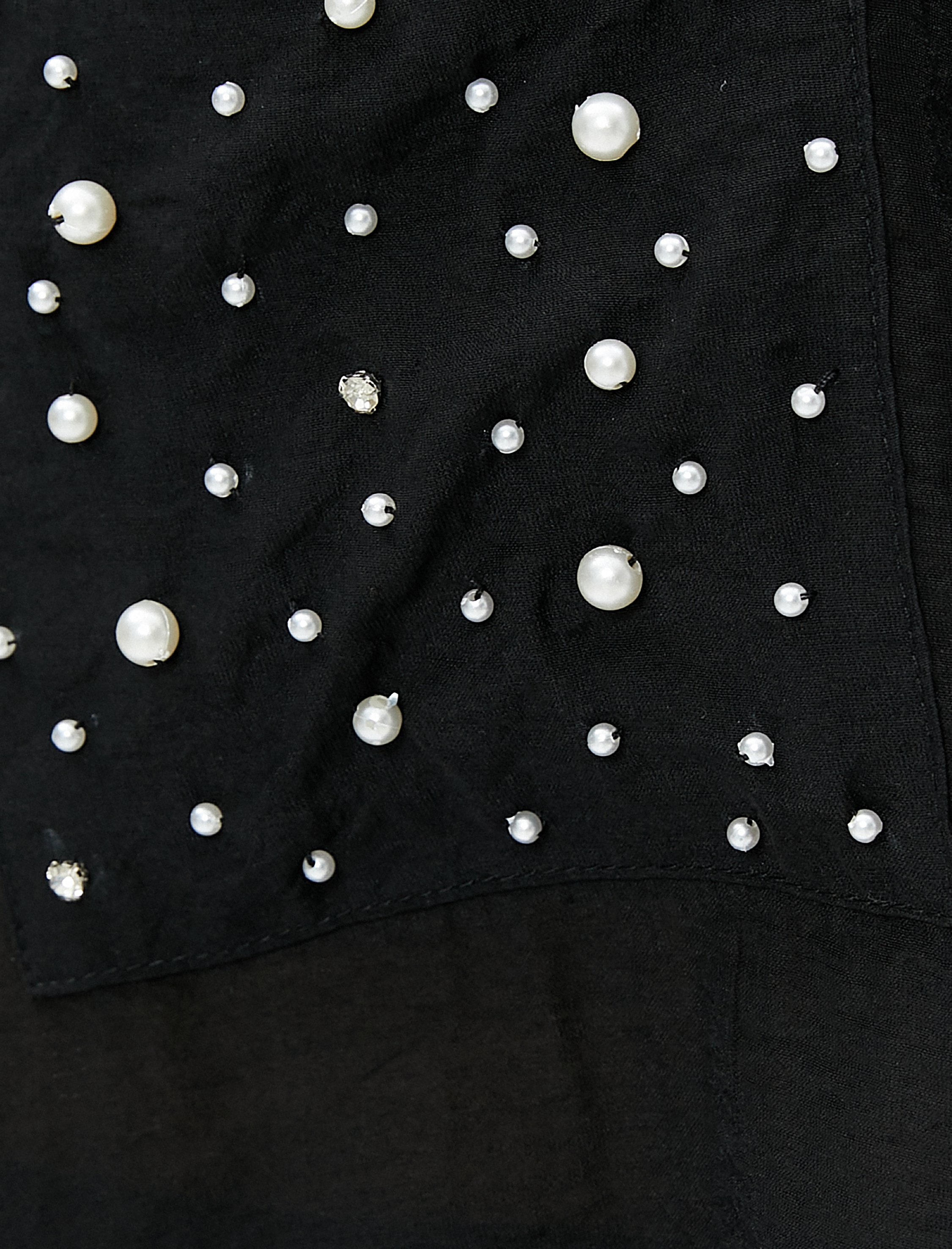   İnci Detaylı Gömlek Relax Fit Uzun Kollu