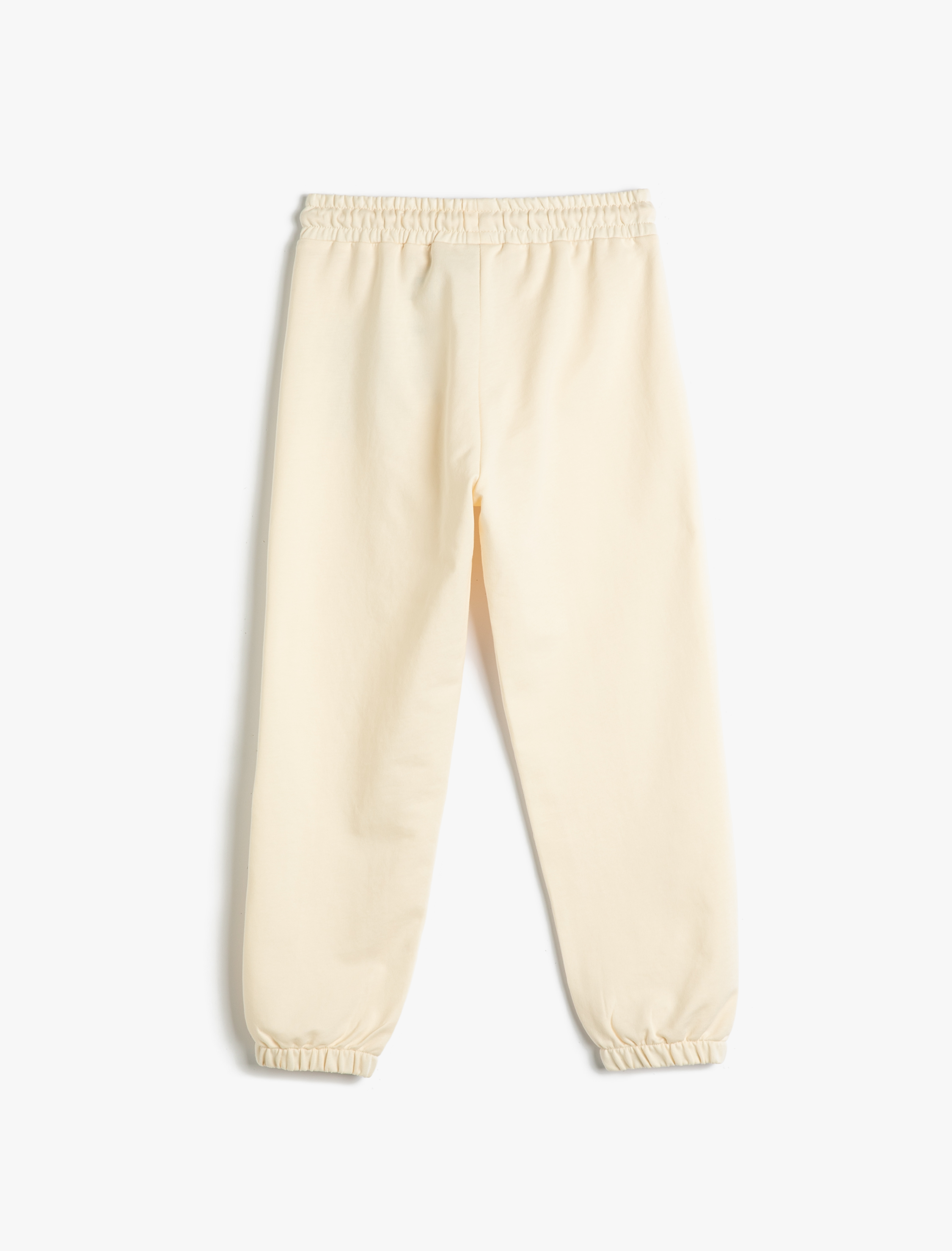  Kız Çocuk Jogger Eşofman Altı Beli Bağlamalı Ayıcık Baskılı