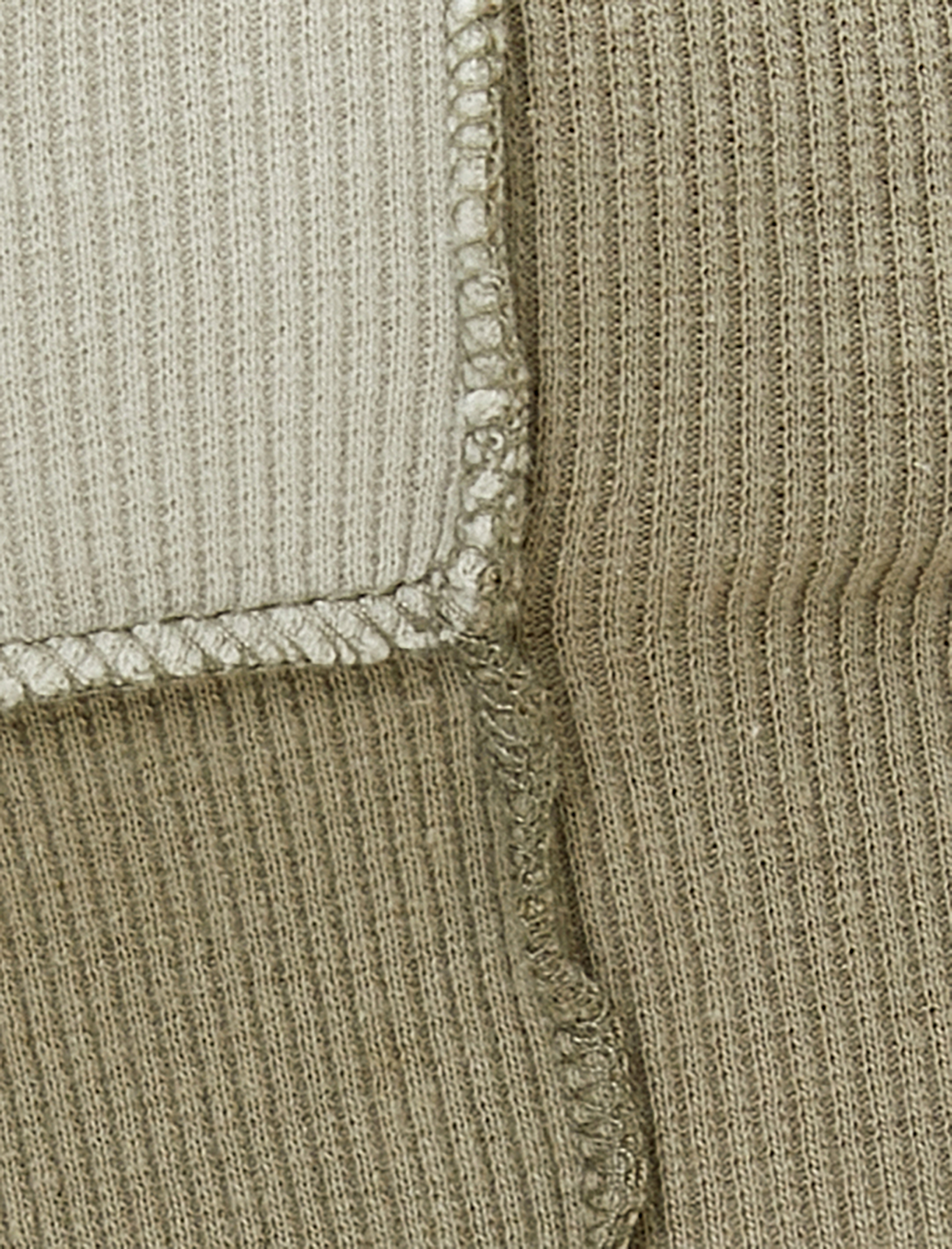   Uzun Kollu Tişört Crop Bisiklet Yaka Renk Bloklu Fitilli