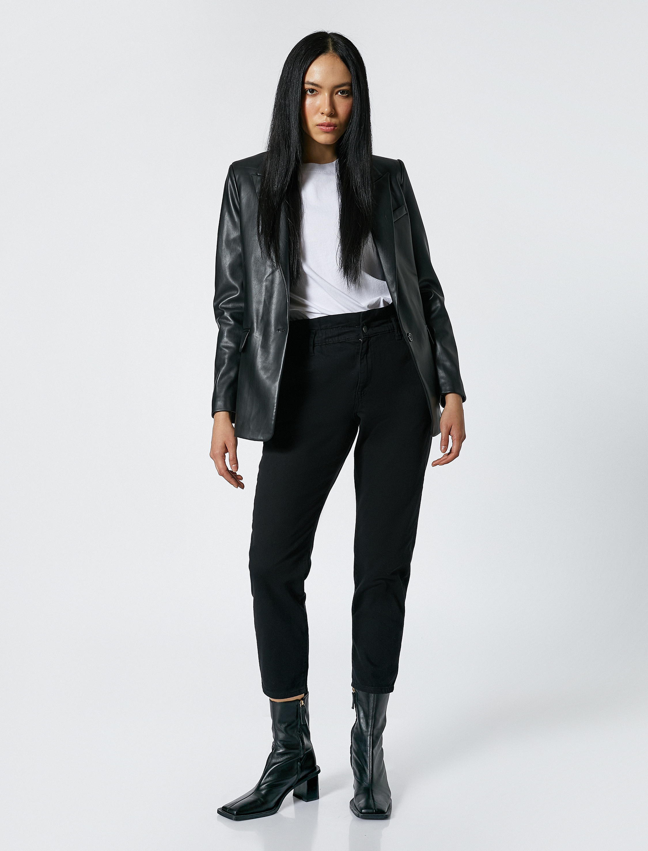   Gabardin Pantolon Hafif Daralan Paça Pamuklu