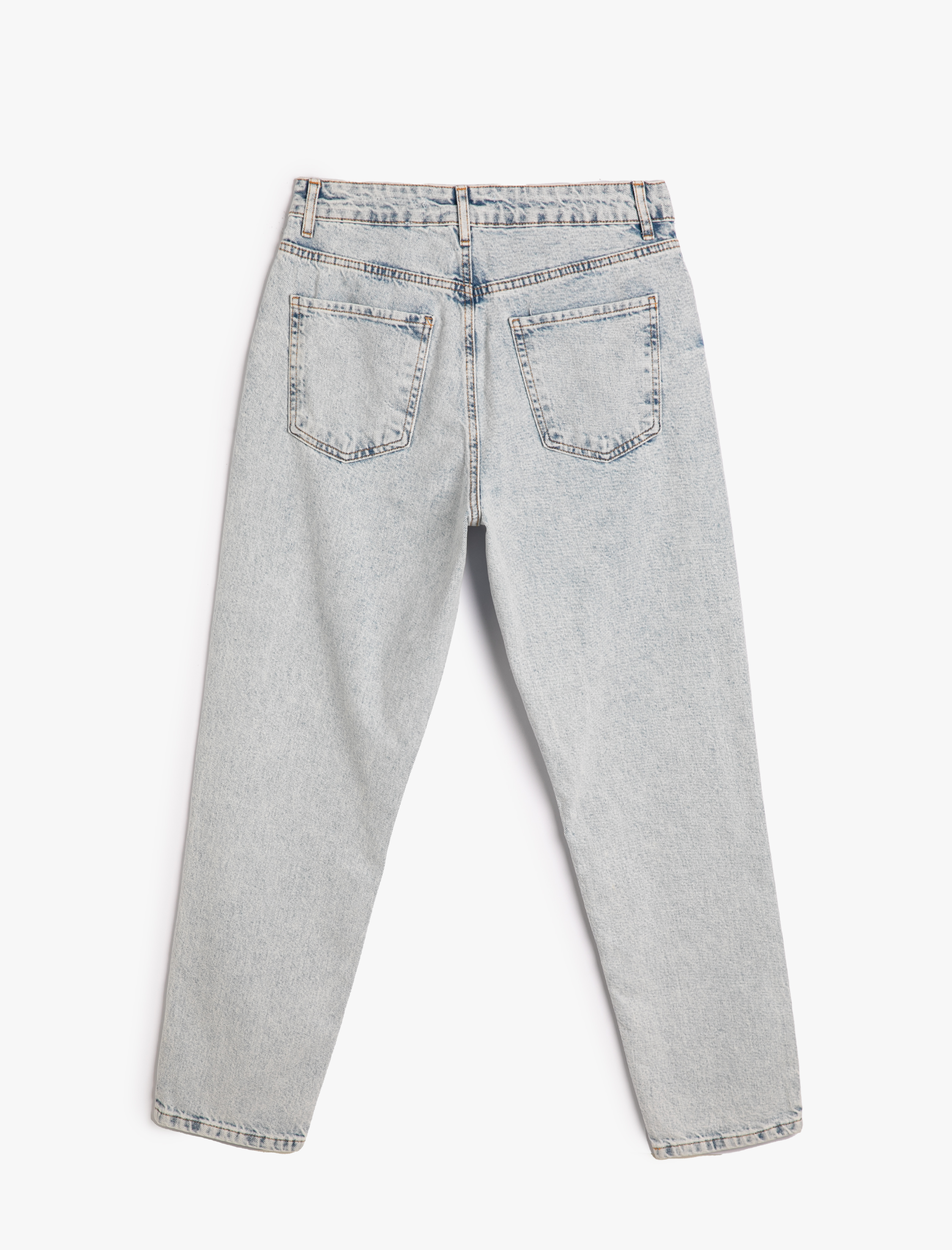   Yüksek Bel Kot Pantolon Rahat Kesim - Mom Jeans