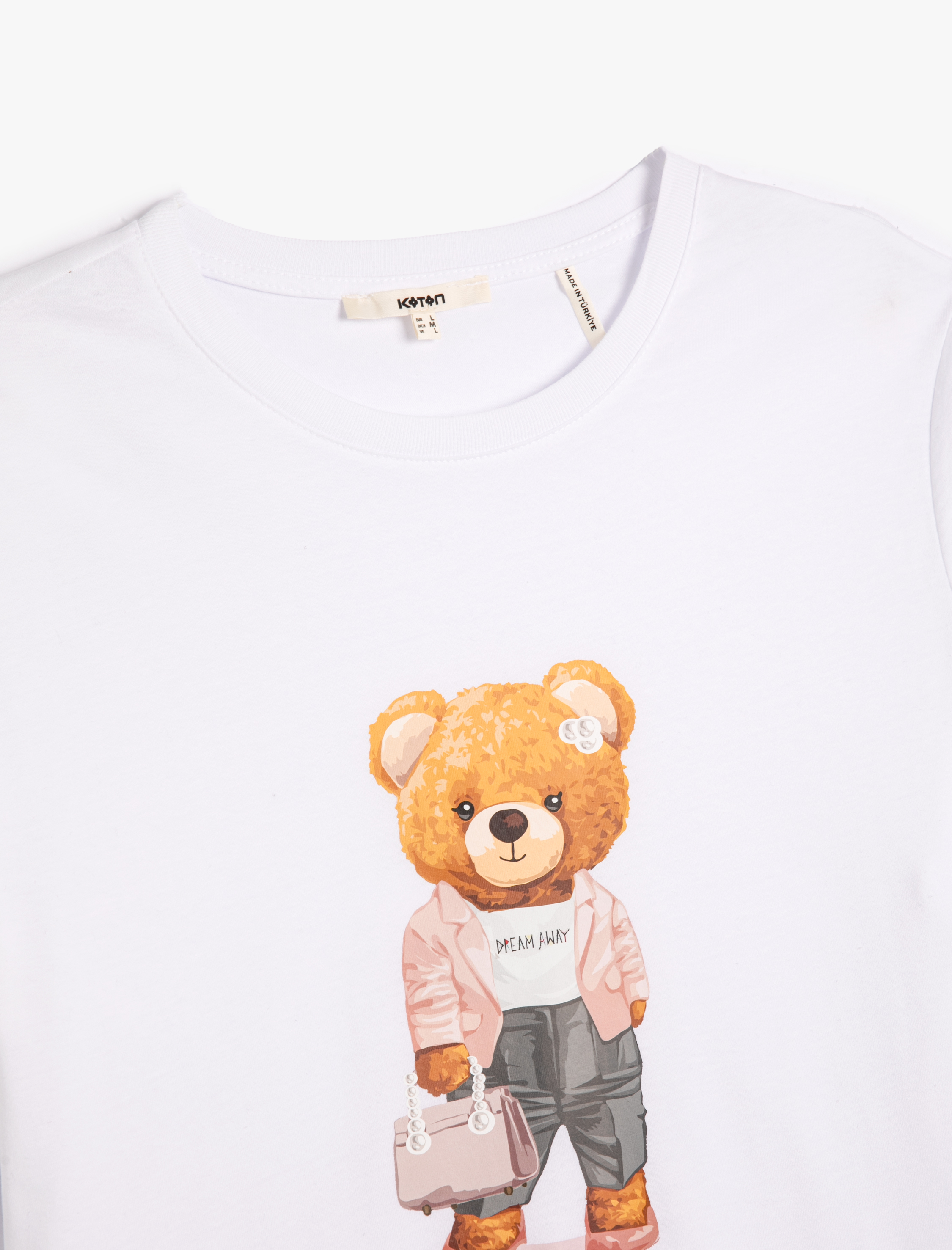   Ayıcık Baskılı Tişört Pamuklu