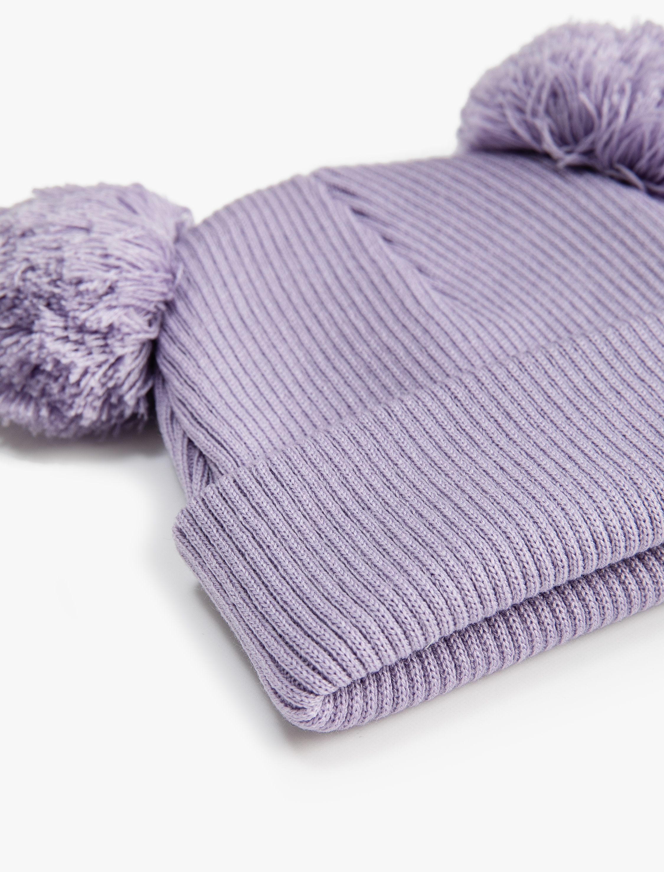  Kız Bebek Ponponlu Triko Bere