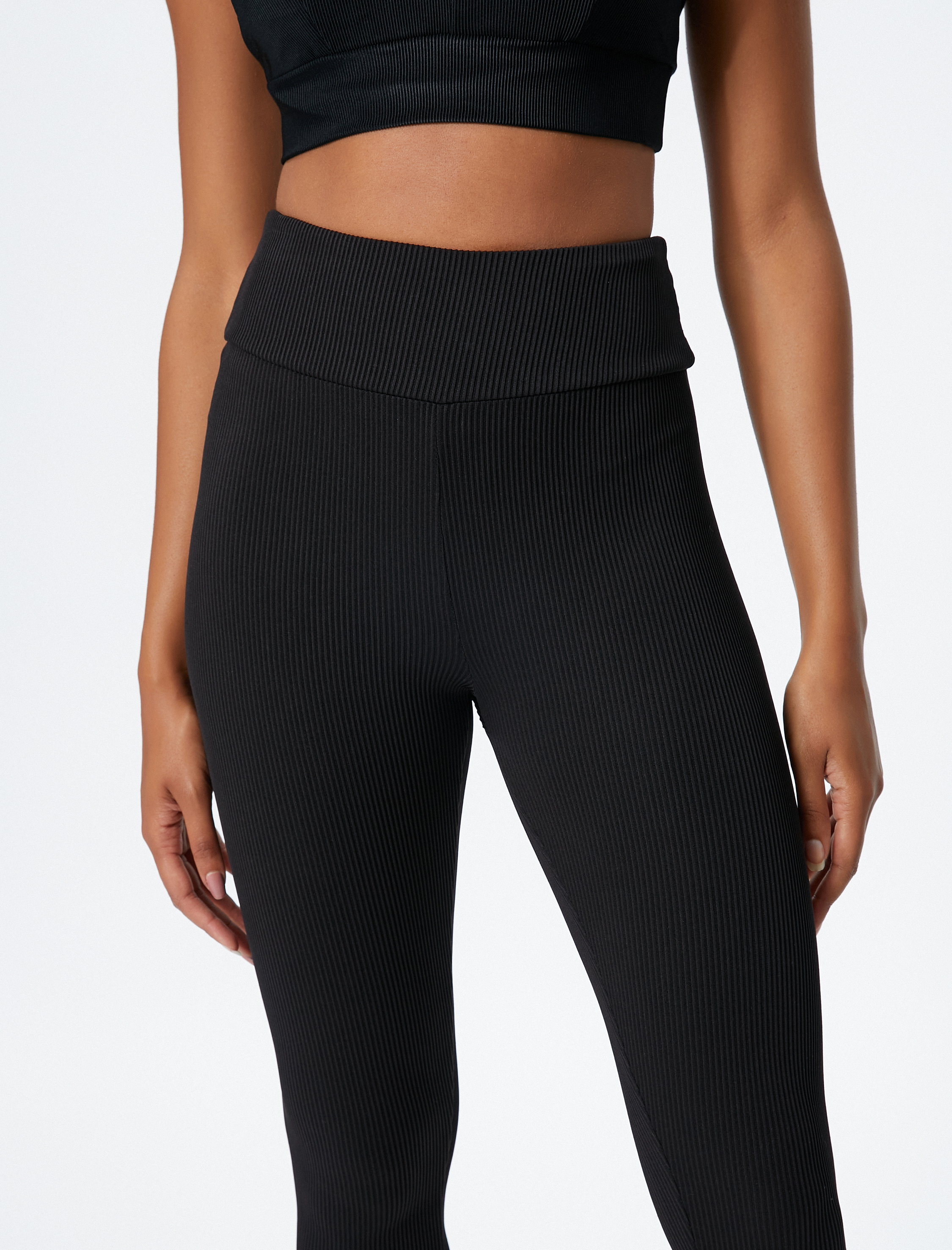   Fitilli Tayt Yüksek Bel Basic