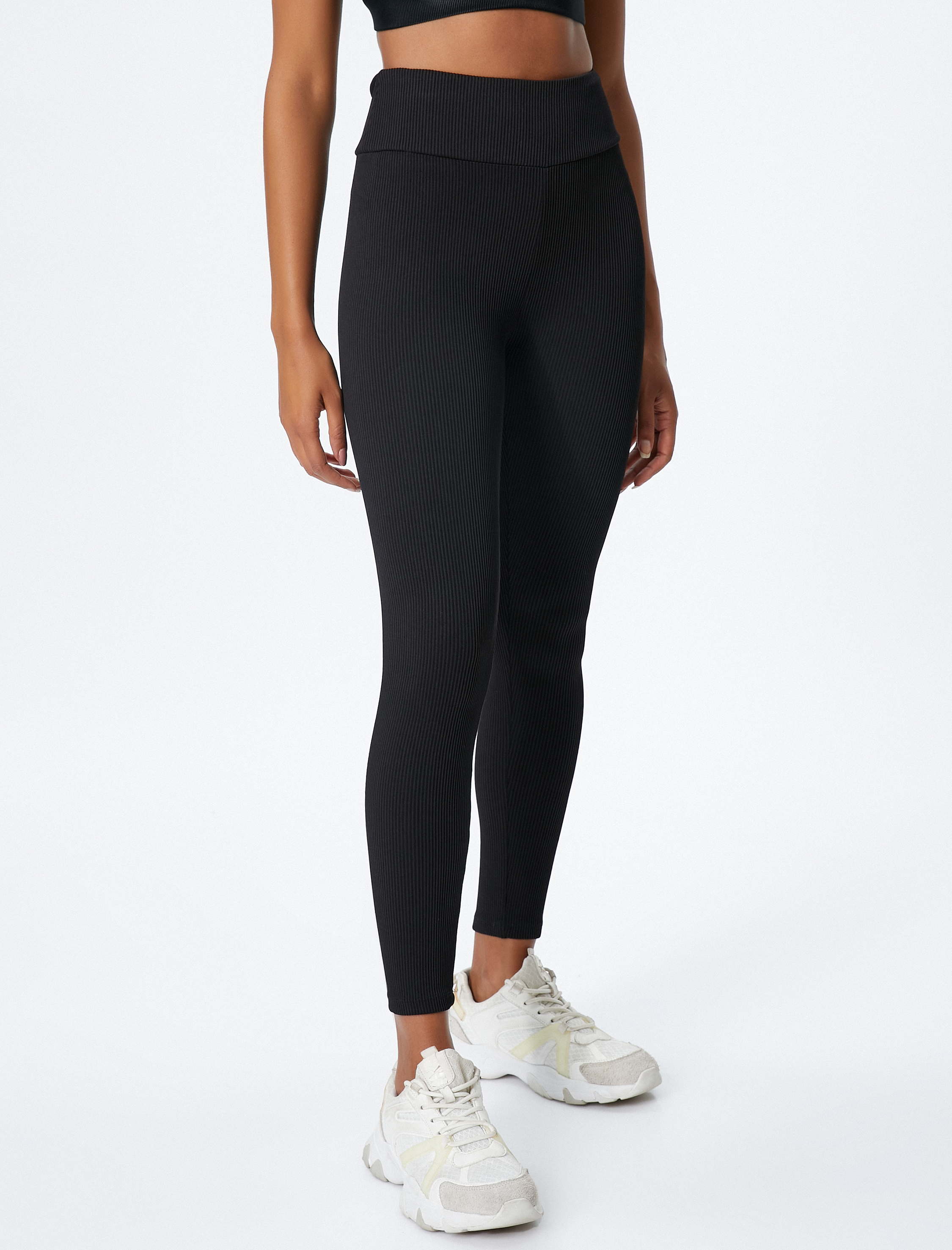   Fitilli Tayt Yüksek Bel Basic