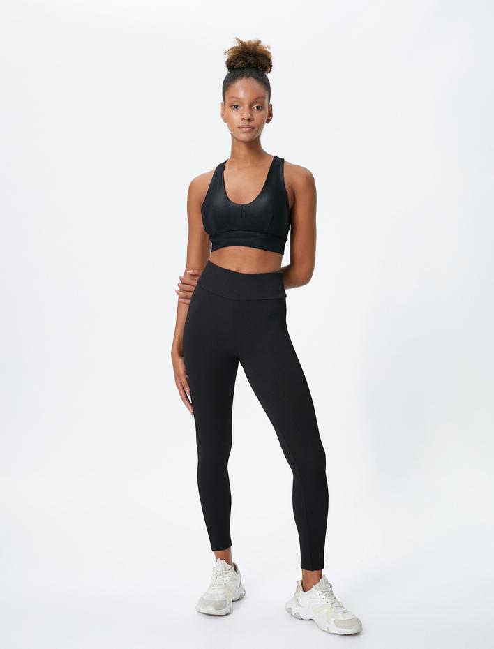  Fitilli Tayt Yüksek Bel Basic