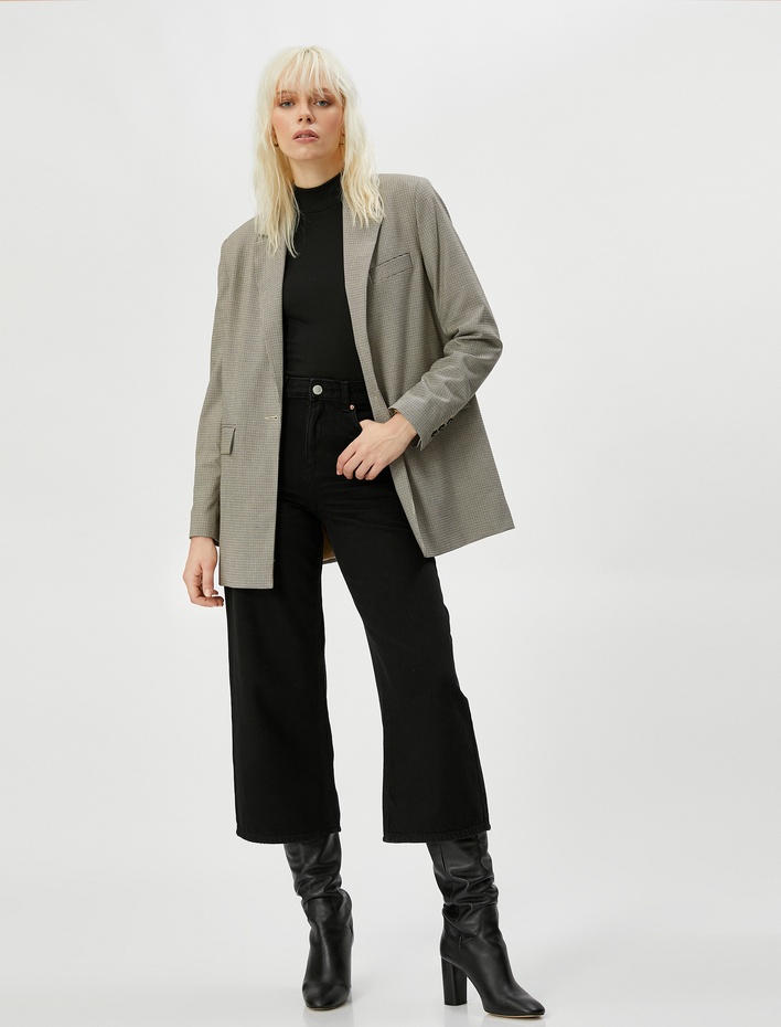  Düz Paça Straight Jean Kot Pantolon Yüksek Bel - Nora Jeans